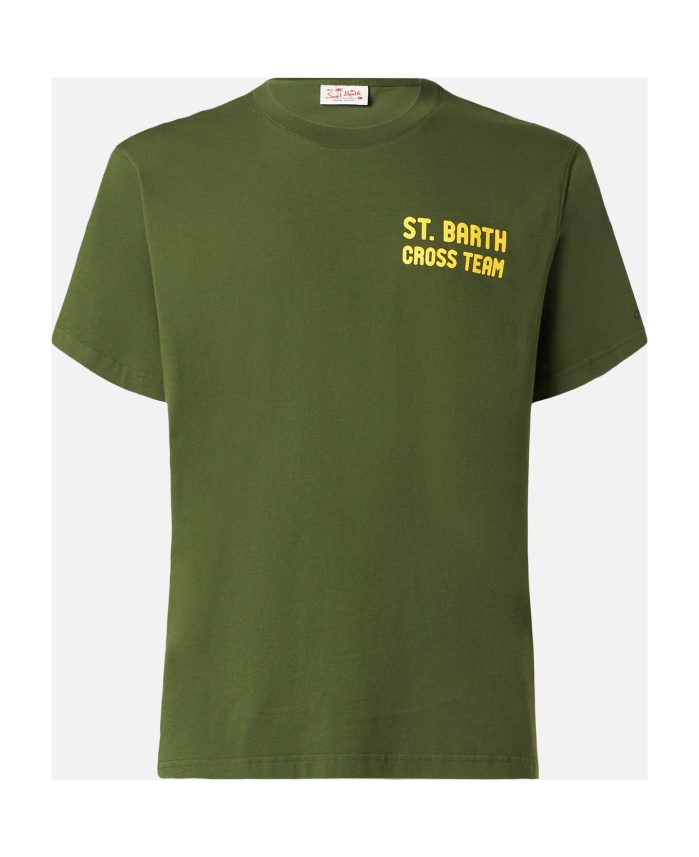 MC2 Saint Barth Man Cotton T-shirt With Snoopy Print | Peanuts® Special Edition - GREEN