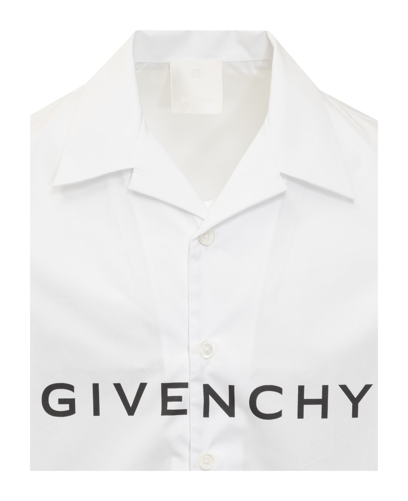Givenchy Hats Hawaiian Poplin Shirt - Bianco