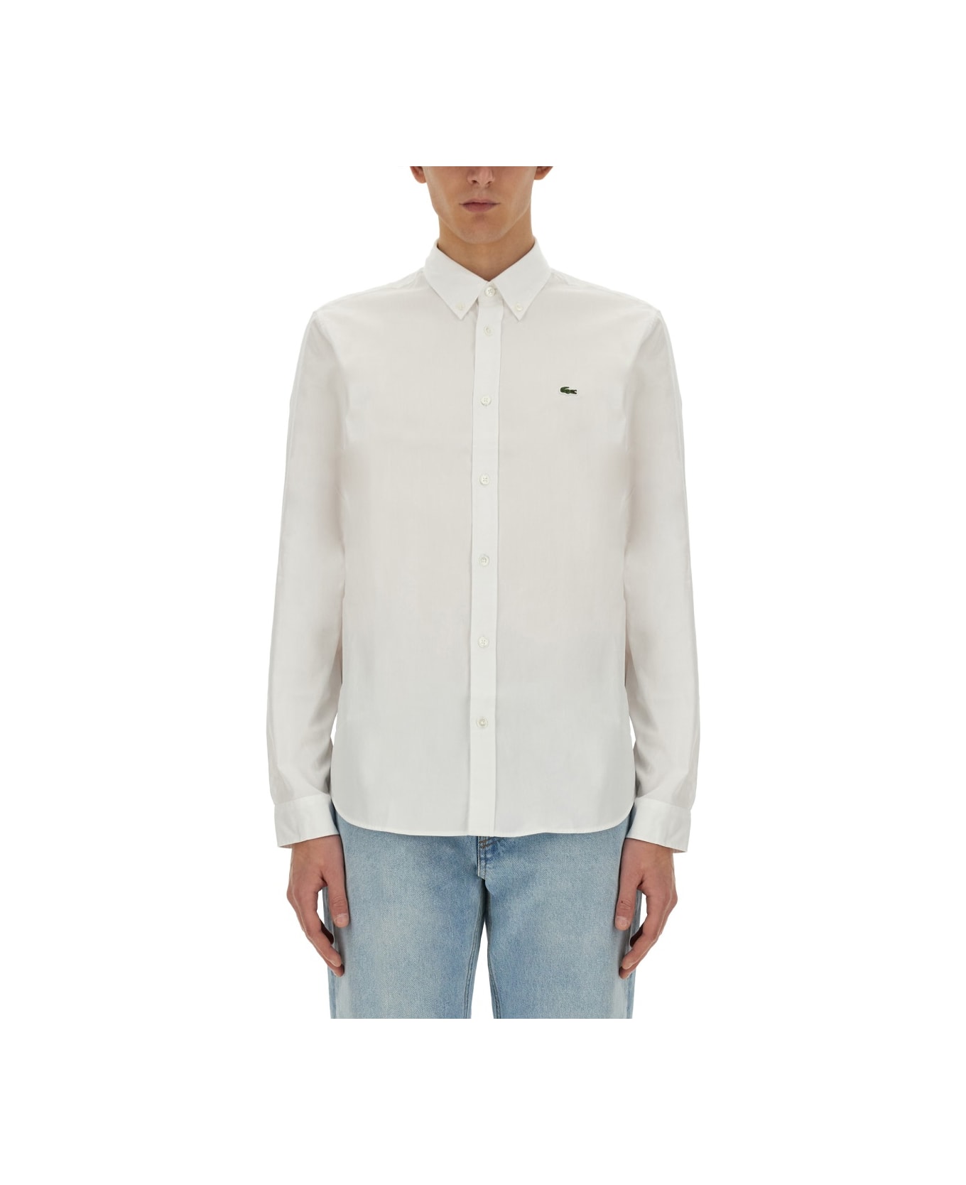 Lacoste Shirt With Logo - Bianco