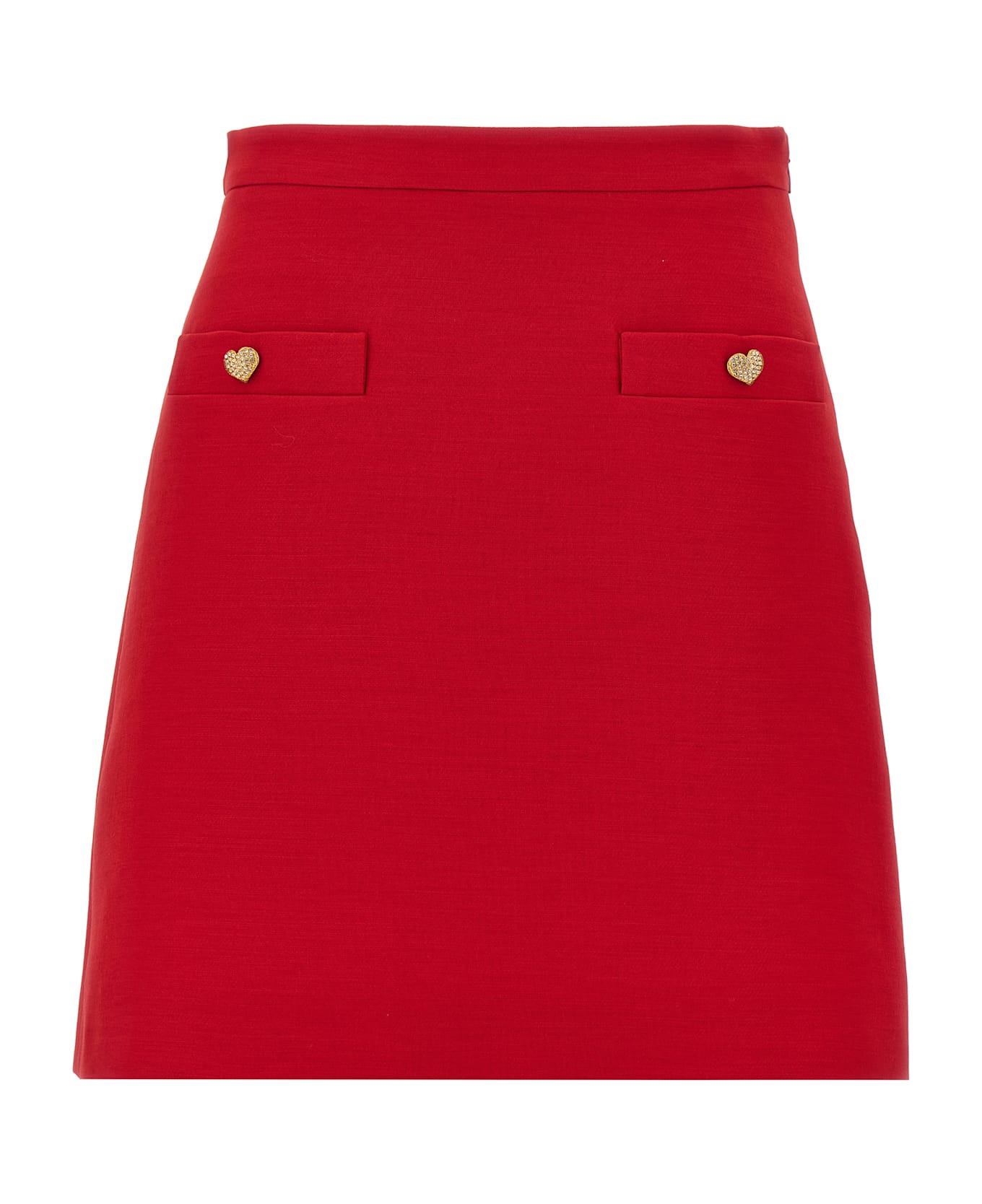 Valentino Garavani Crepe Couture Skirt - Red