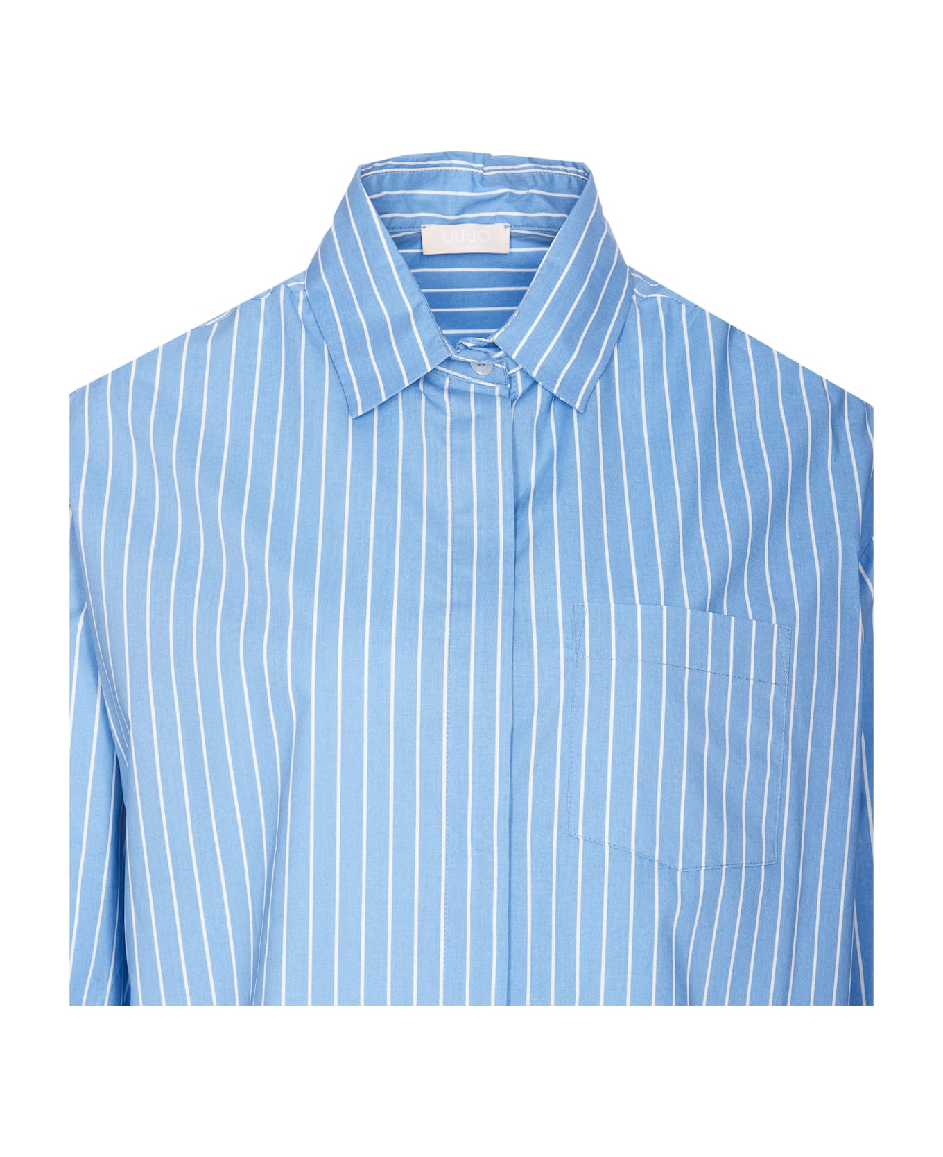 Liu-Jo Striped Over Shirt - Blue