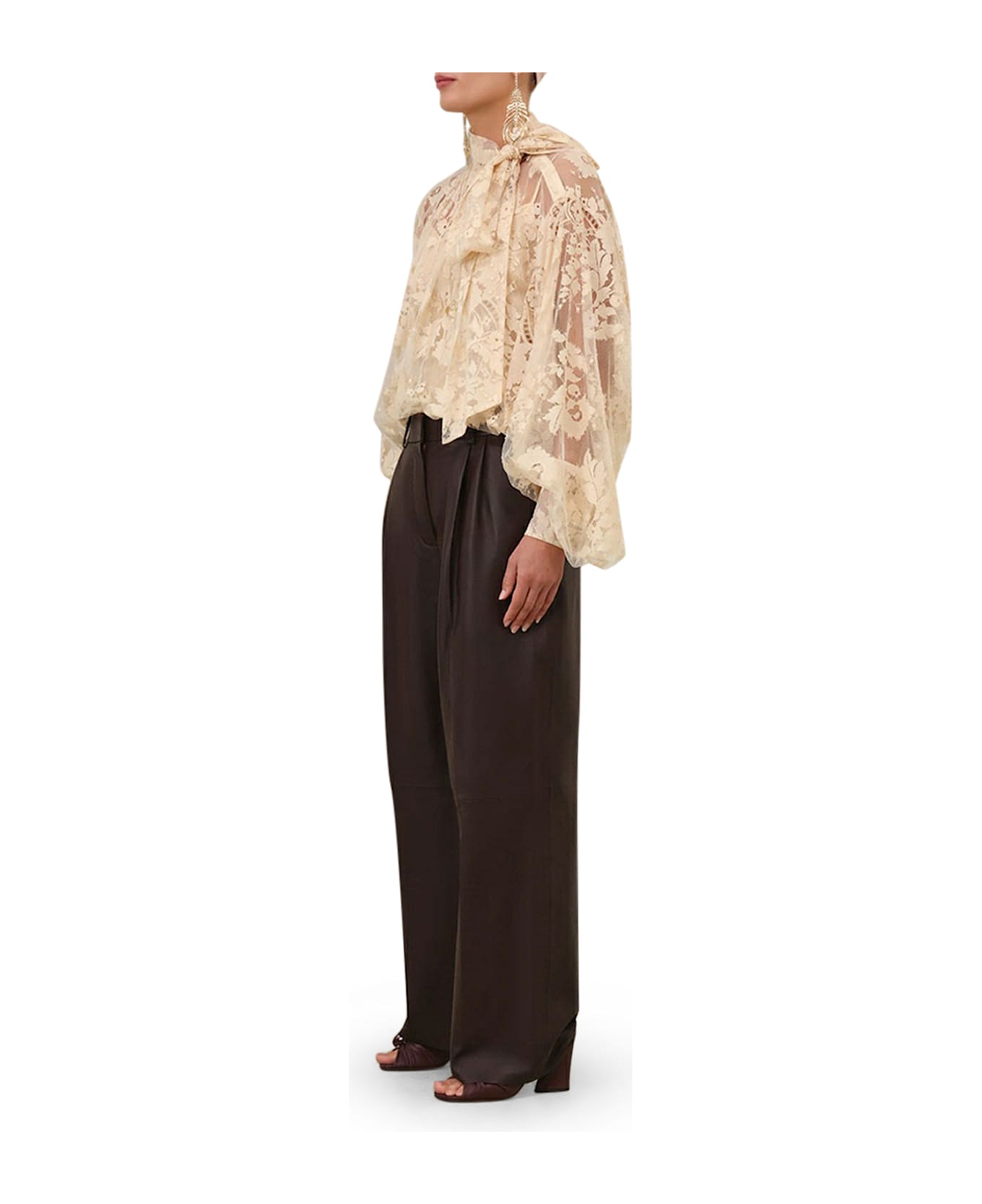 Zimmermann Illustration Lace Blouse - Nude & Neutrals