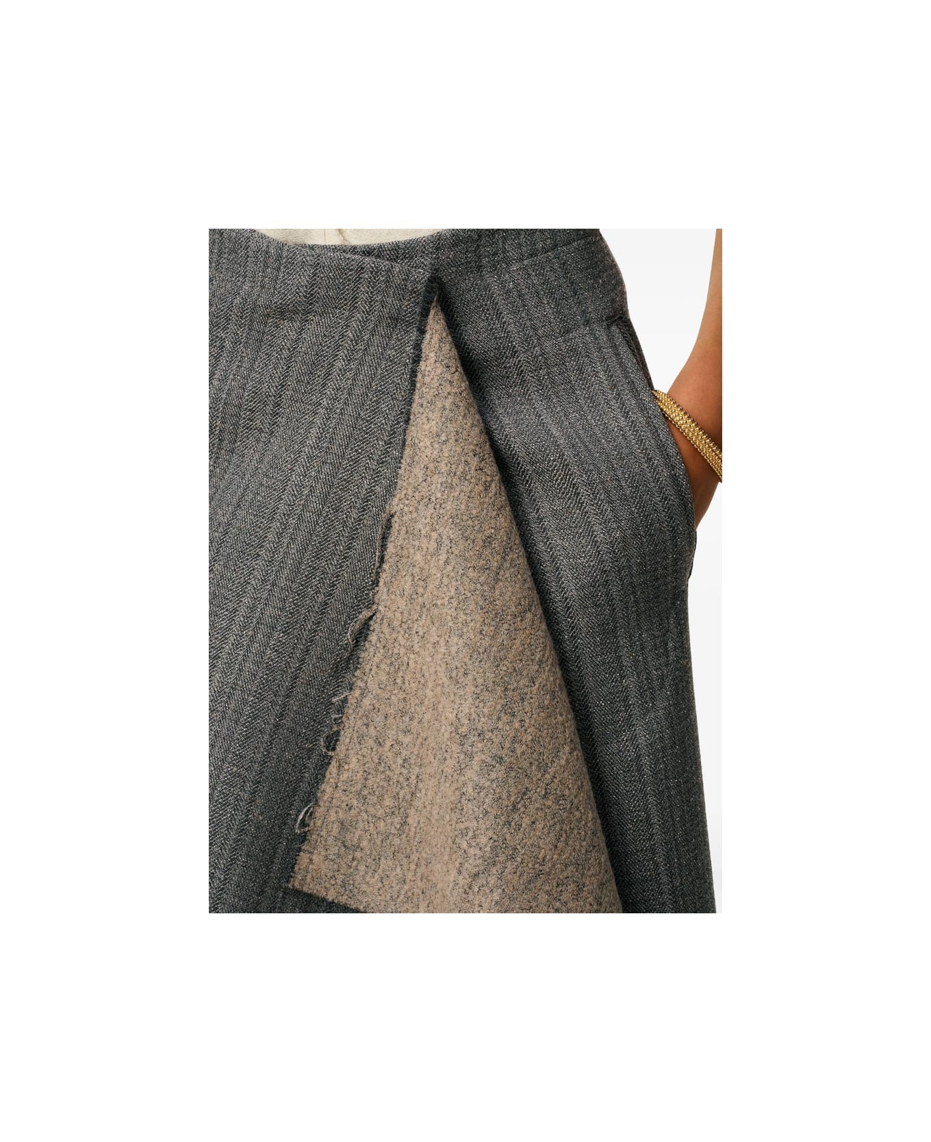 Ami Alexandre Mattiussi Skirt - GREY/NEUTRALS