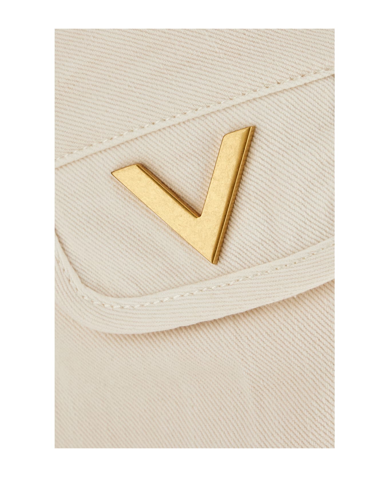 Valentino Garavani Ivory Denim Jeans - Bianco