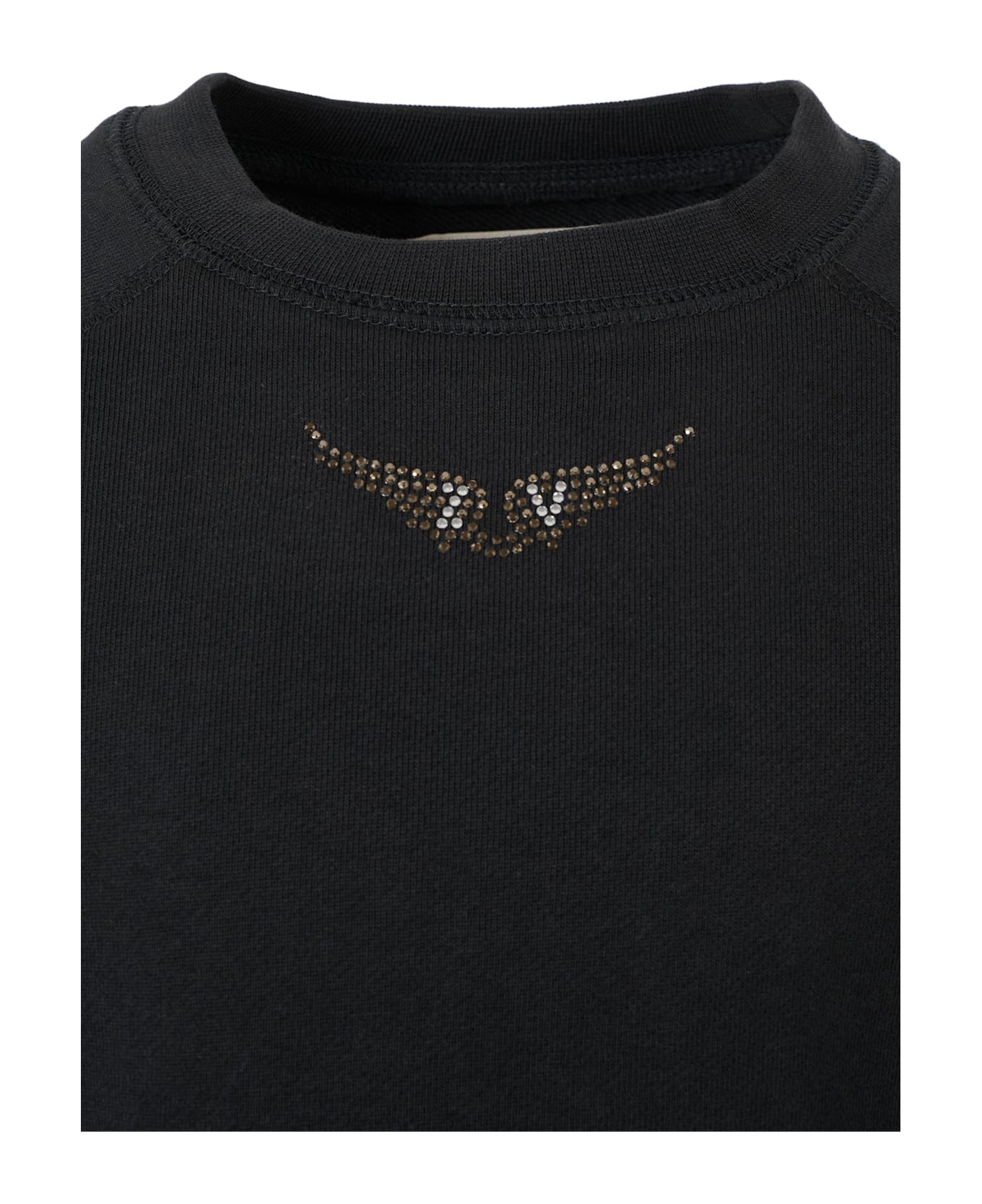 Zadig & Voltaire Black Sweatshirt For Girl With Writing - Black