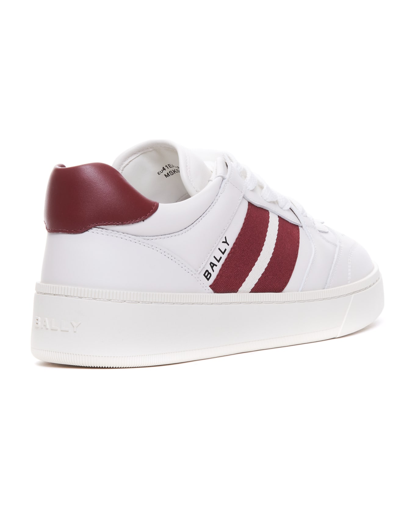 Bally Rebby Sneakers - WHITE/RED