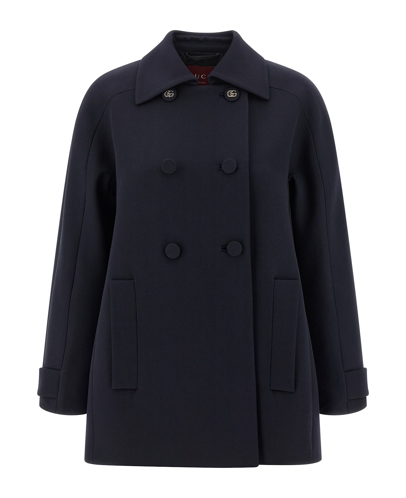 Gucci Trapeze Coat - Blue