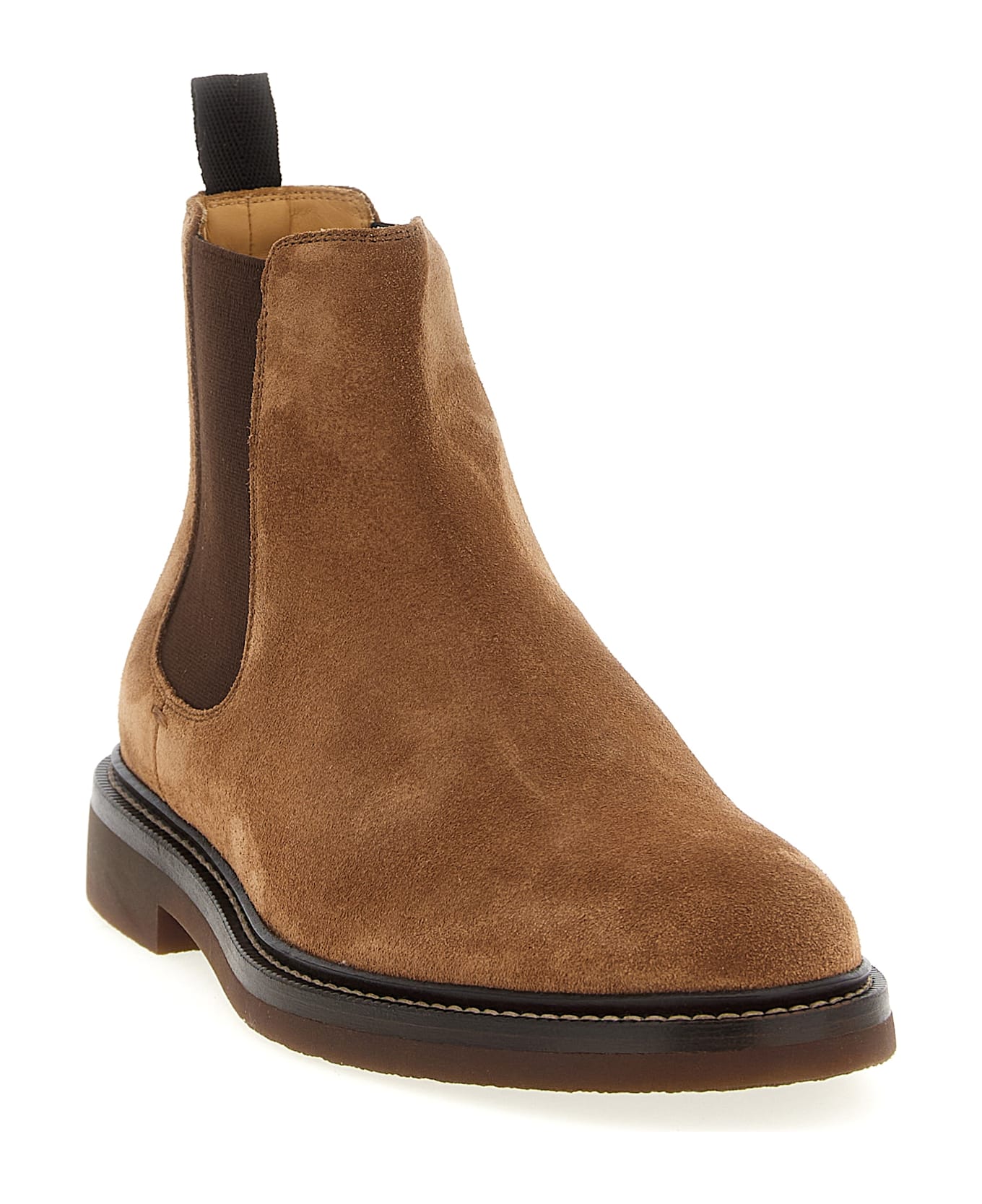 Brunello Cucinelli Chelsea Ankle Boots - Brown