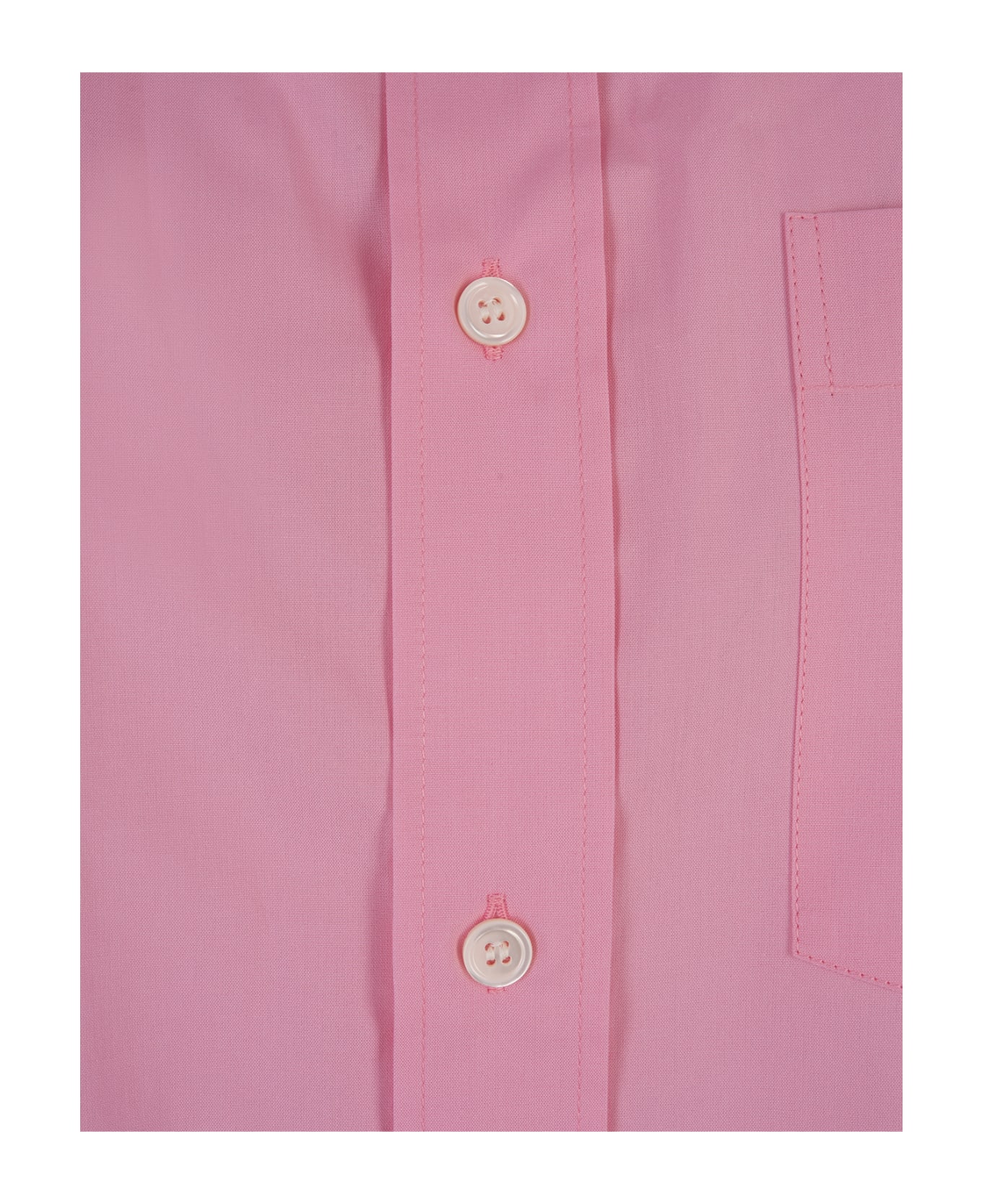 Marni Cropped Shirt In Pink Cotton - Pink