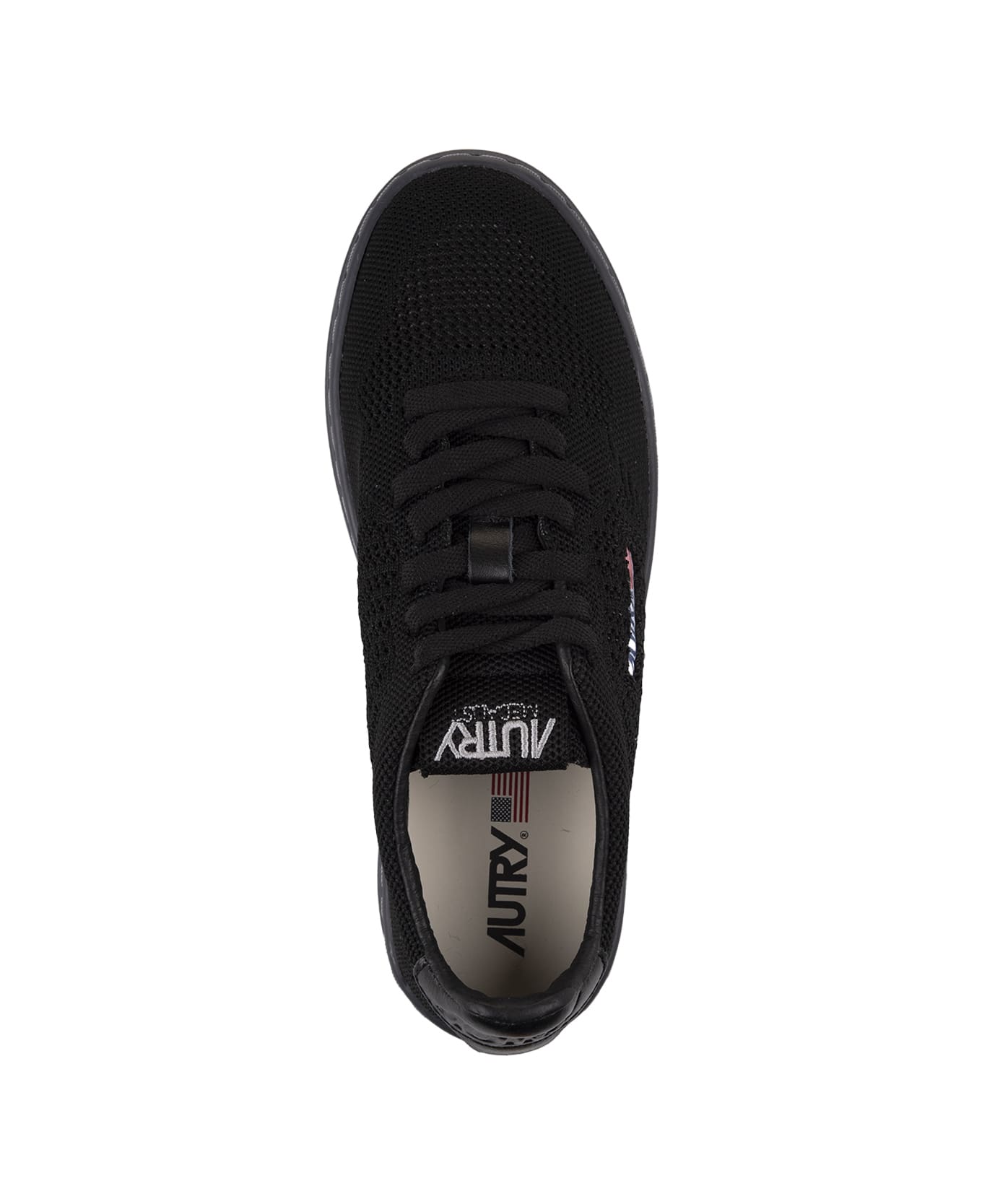 Autry Black Easeknit Low Sneakers - Black スニーカー