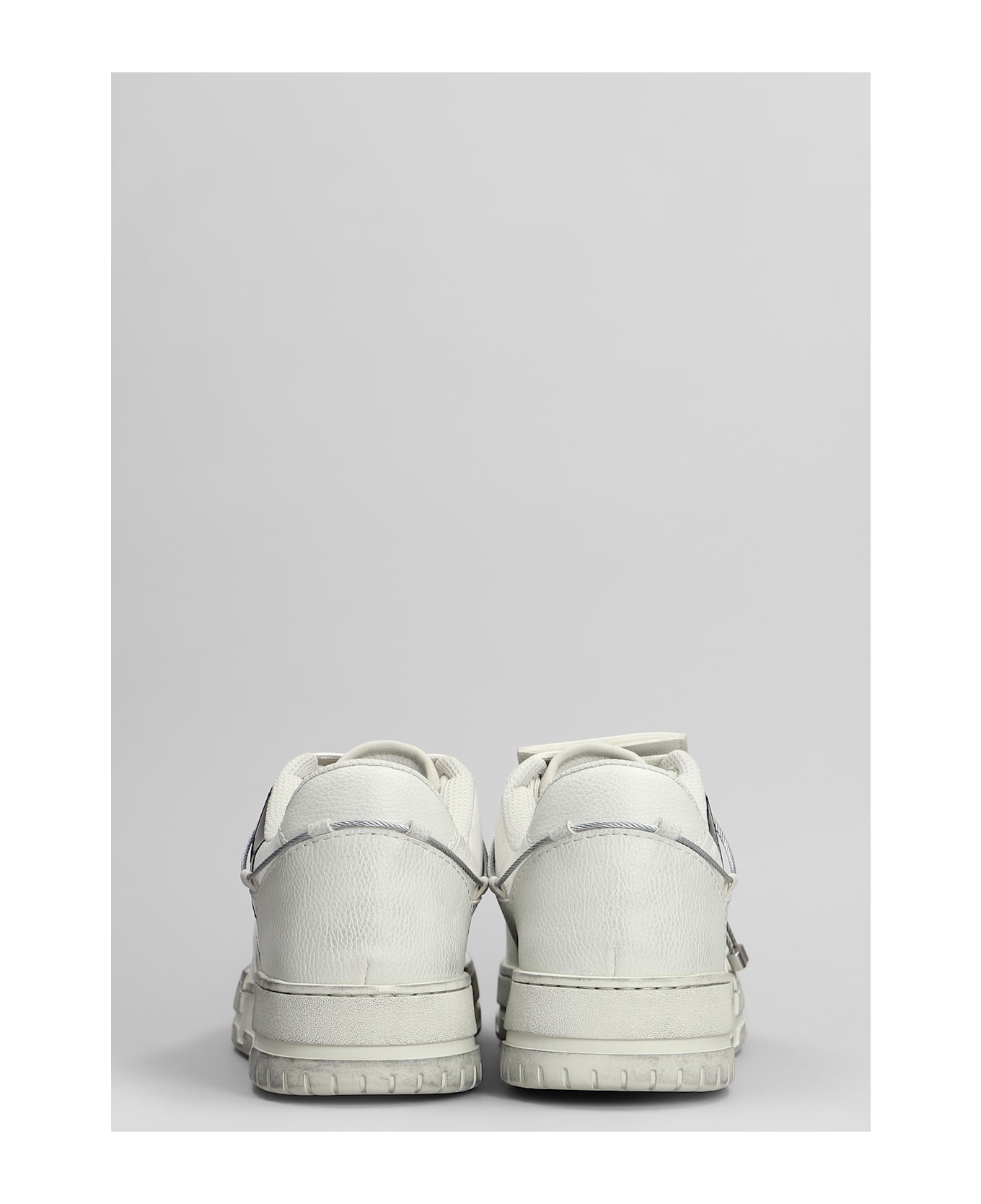 44 Label Group Avril Sneakers In Grey Leather - grey