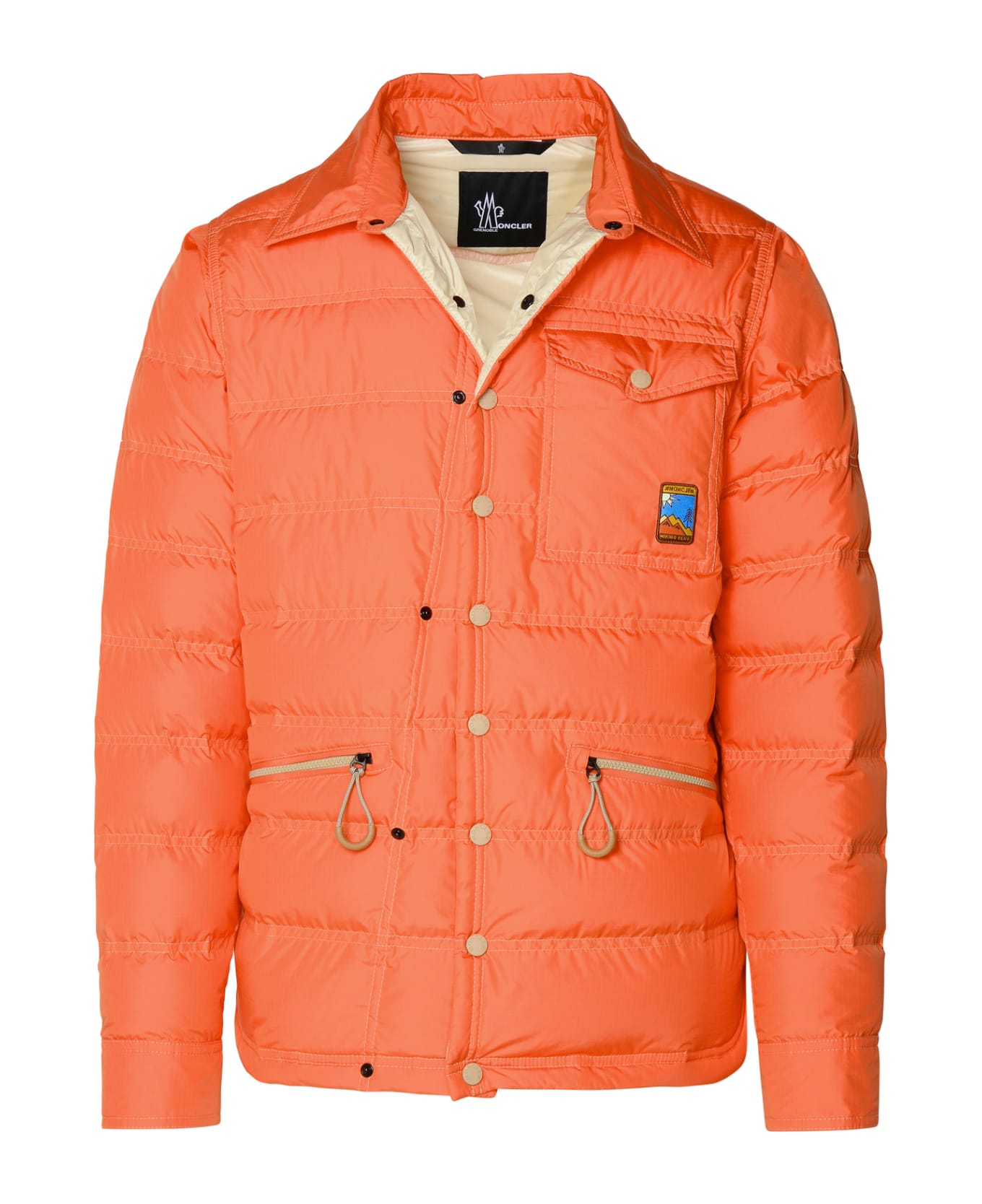 Moncler Grenoble 'lavachey' Orange Polyester Down Jacket - ORANGE