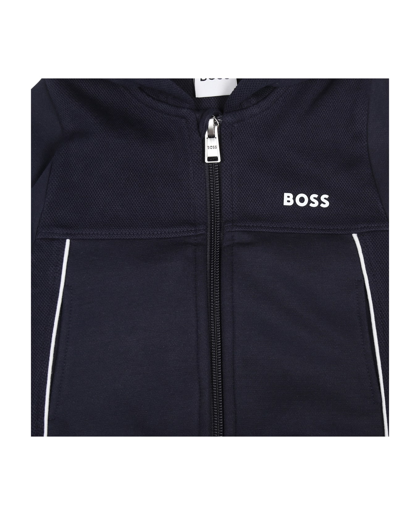 Hugo Boss Light Blue Set For Baby Boy With Logo - Blue