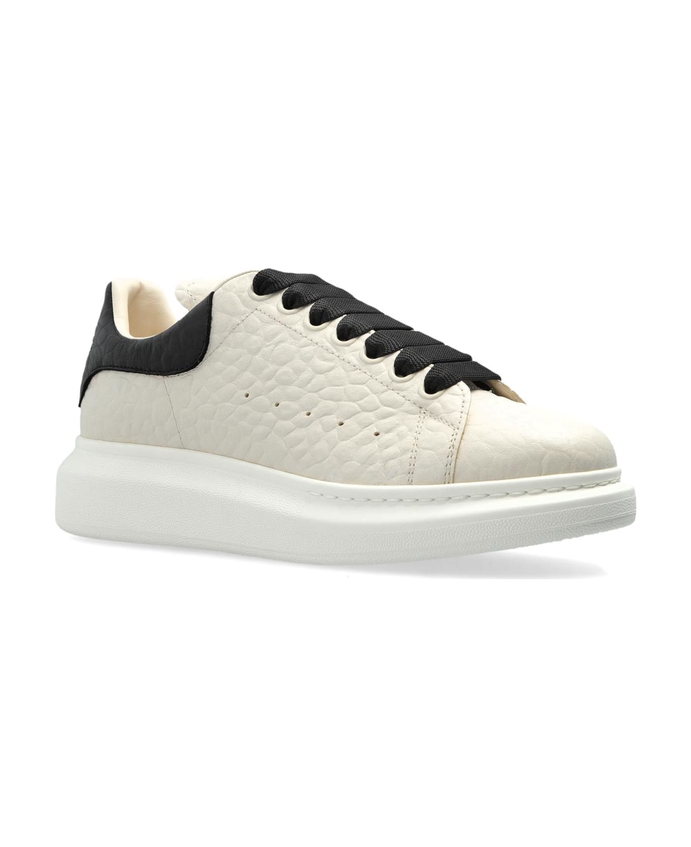 Alexander McQueen Leather Sports Shoes - OFFWHITEBLACK