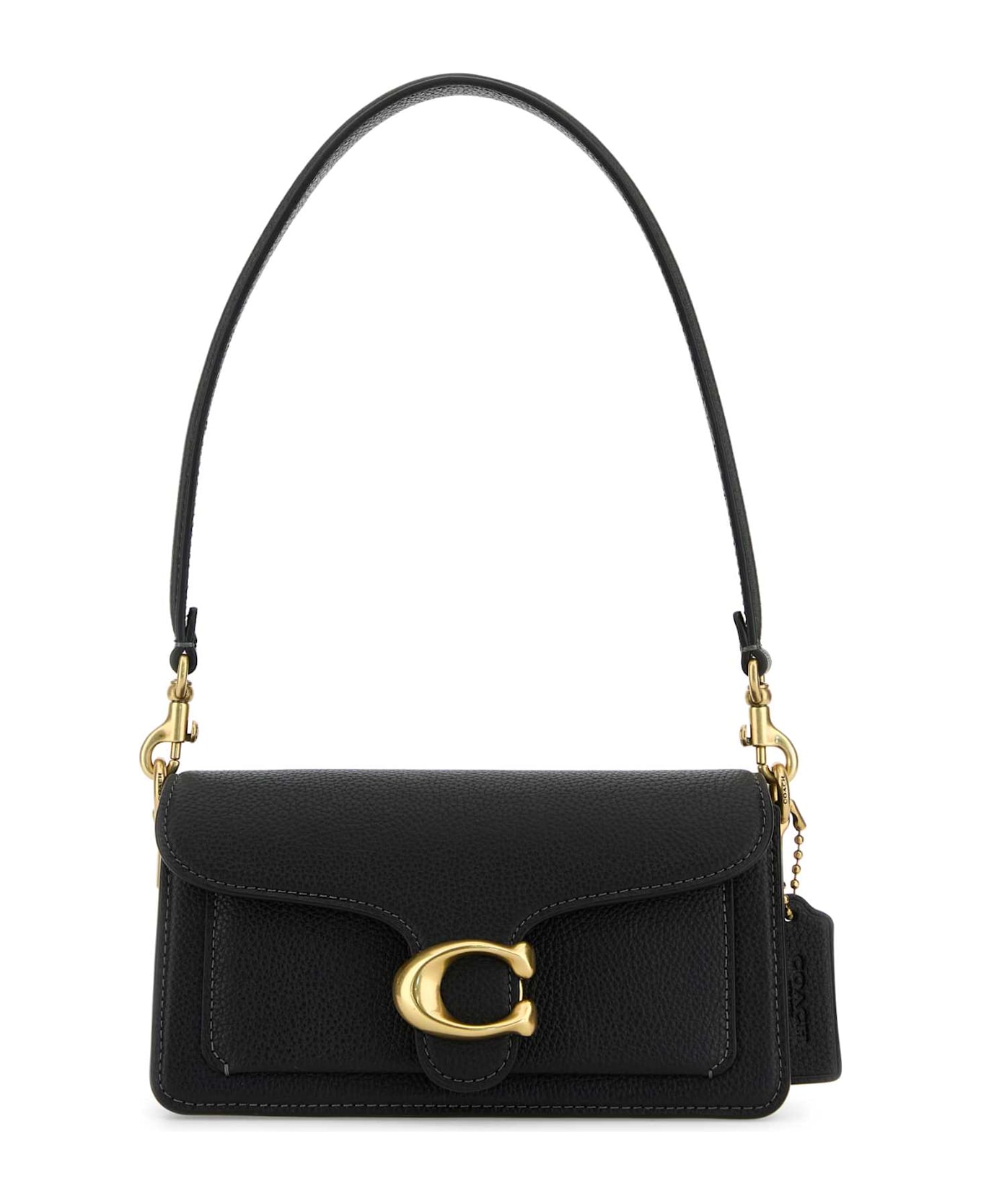 Coach Black Leather Tabby 20 Shoulder Bag - B4BLACK