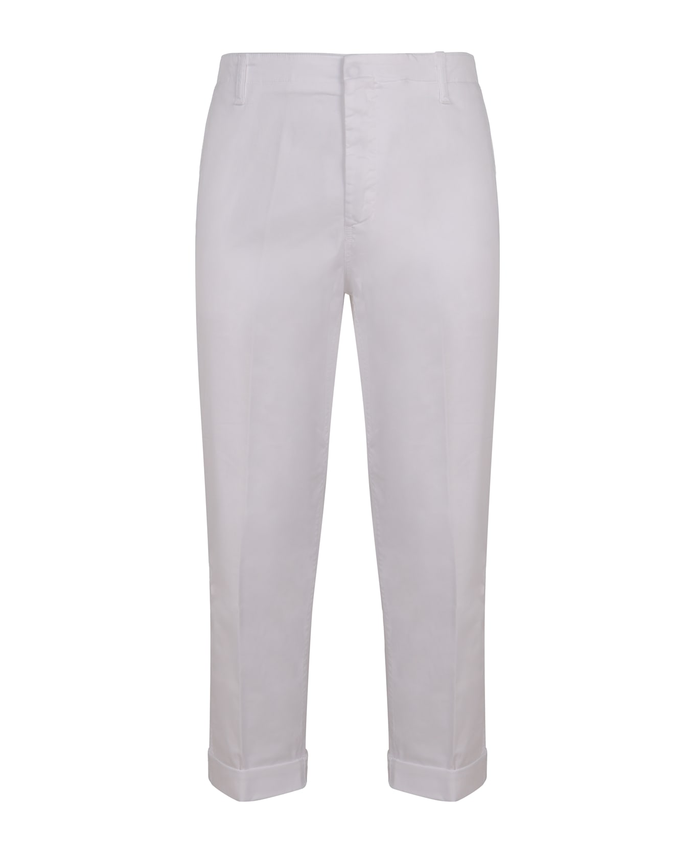 Dondup Zyan Cotton Trousers - White
