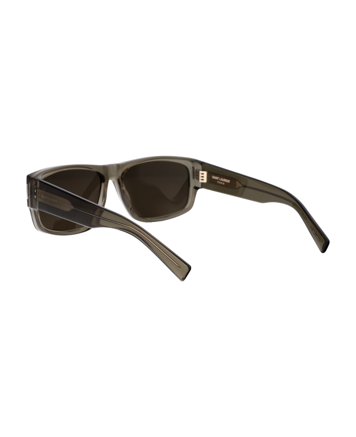 Saint Laurent Eyewear Sl 689 Sunglasses - 004 BROWN BROWN GREY