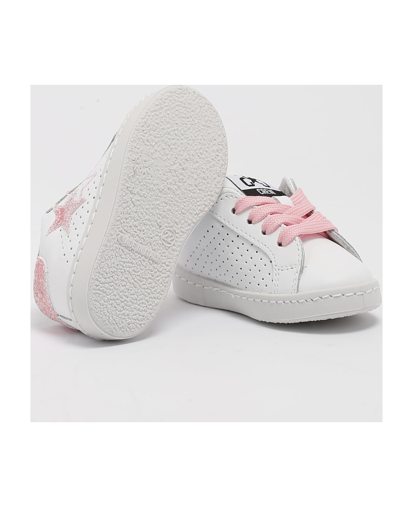2Star Sneakers Low Sneaker - BIANCO-ROSA 
