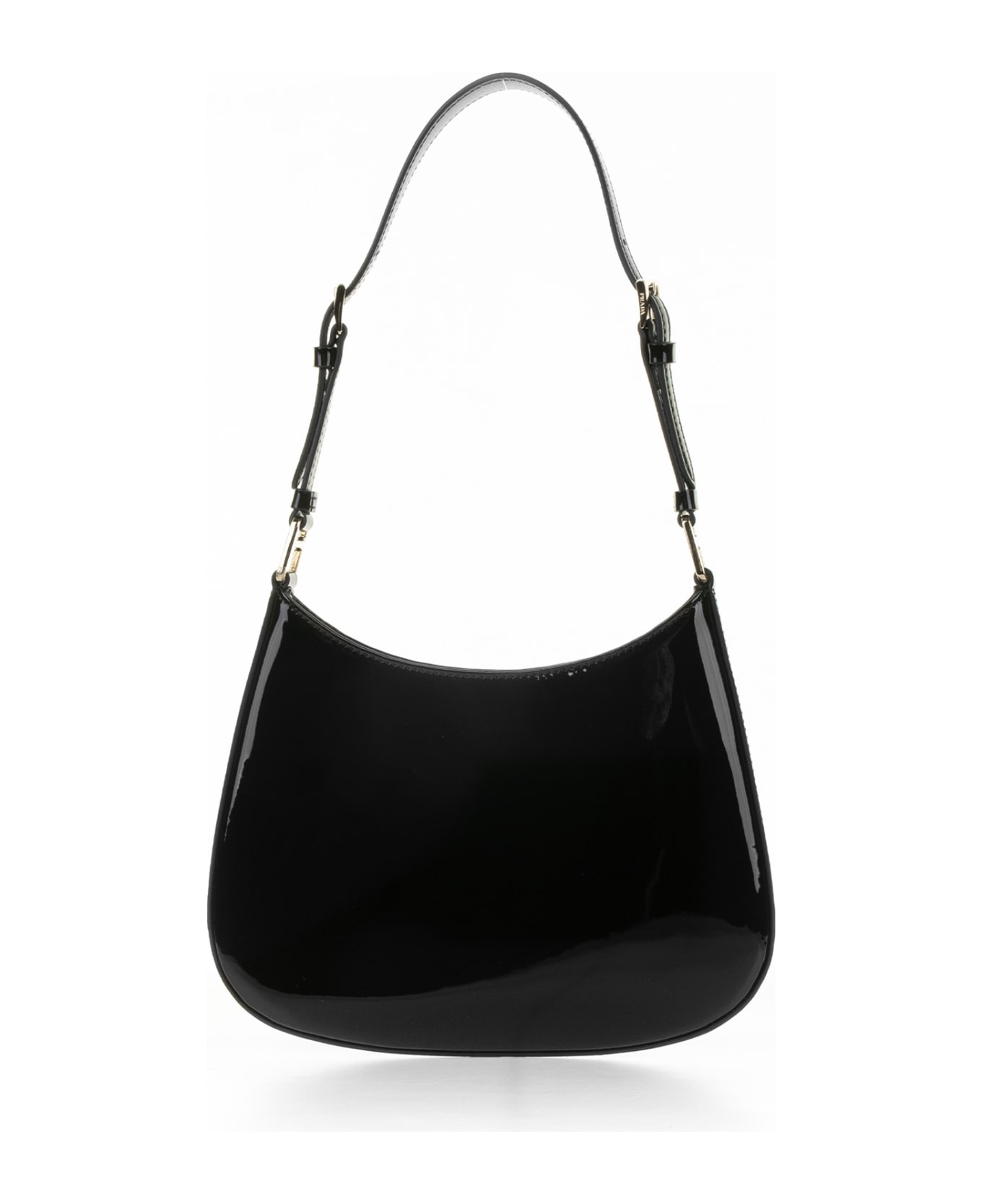 Prada Cleo Bag In Patent Leather - NERO RUBINO