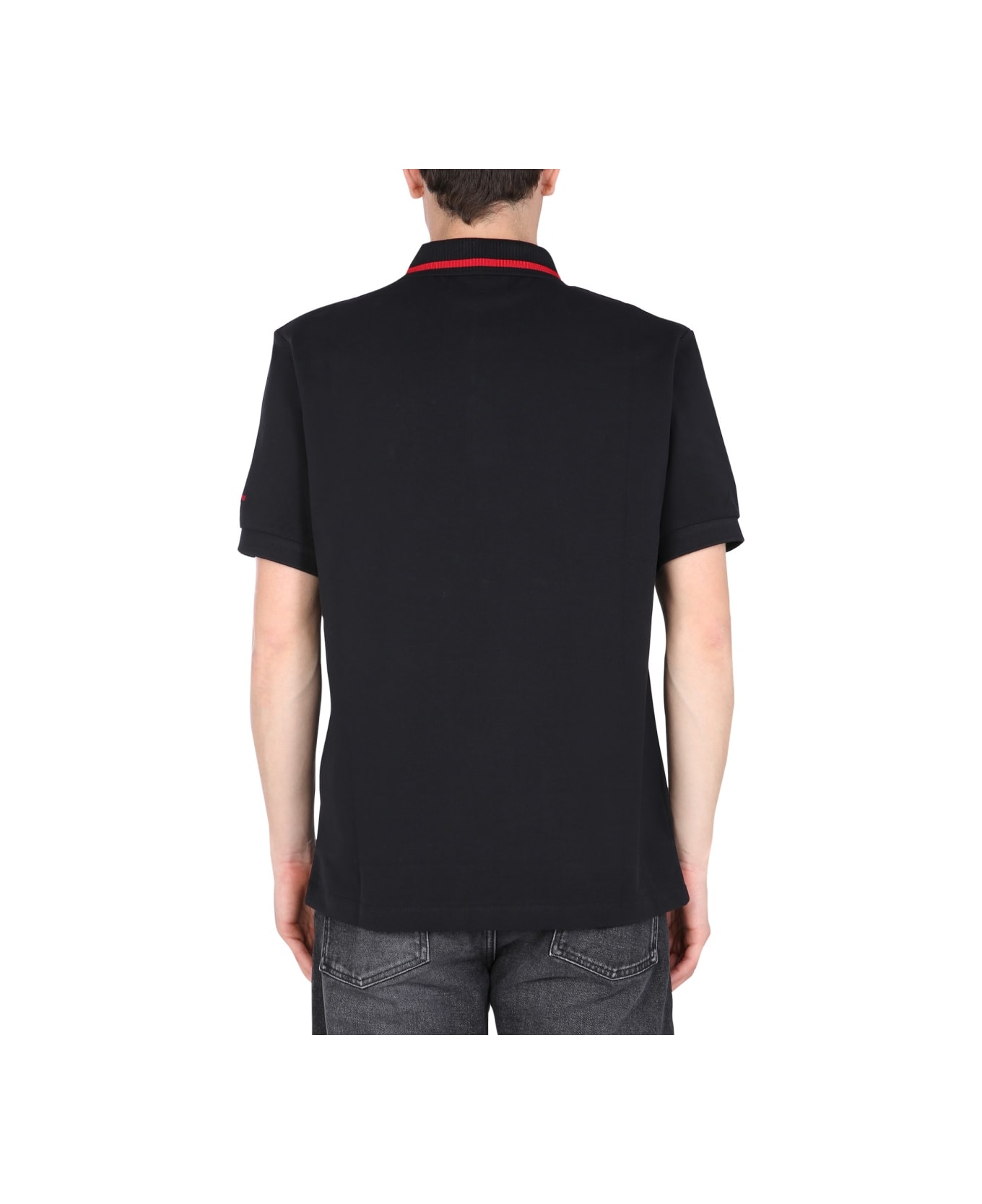 Fred Perry by Raf Simons Regular Fit Polo - BLACK ポロシャツ
