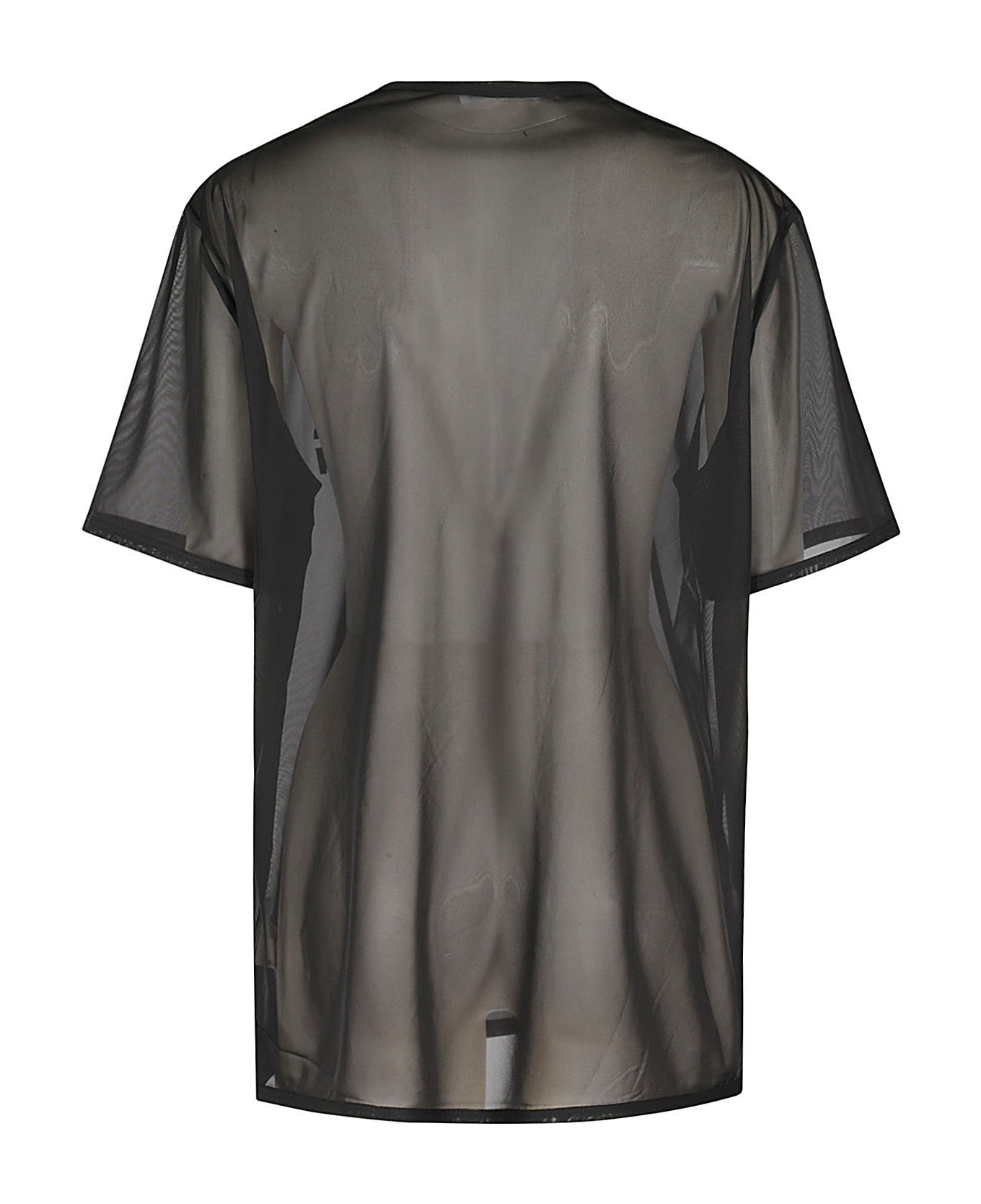 Tシャツ・カットソー HELMUT LANG FW24 T-SHIRT WITH LOGO (O04HM501_001) Helmut Lang Sheer Logo Tee | HELMUTLANG.COM