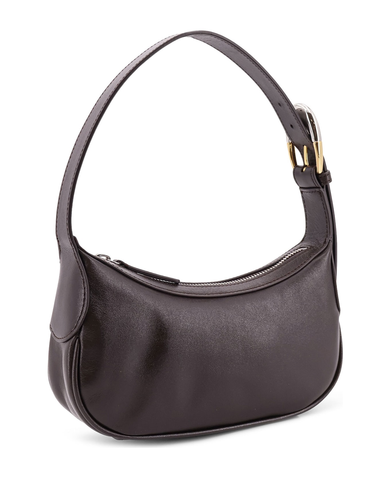 STAUD Owen Leather Shoulder Bag - Brown