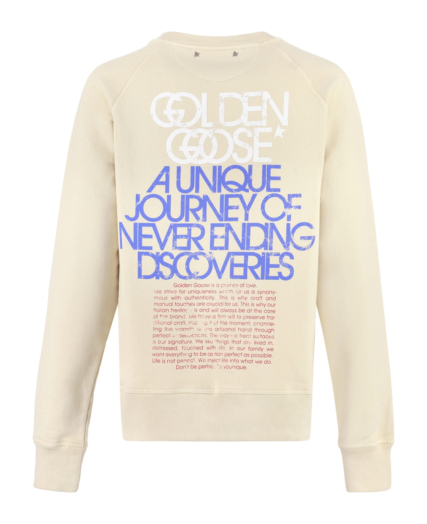Golden Goose Gia Cotton Crew-neck Sweatshirt - Beige ニットウェア
