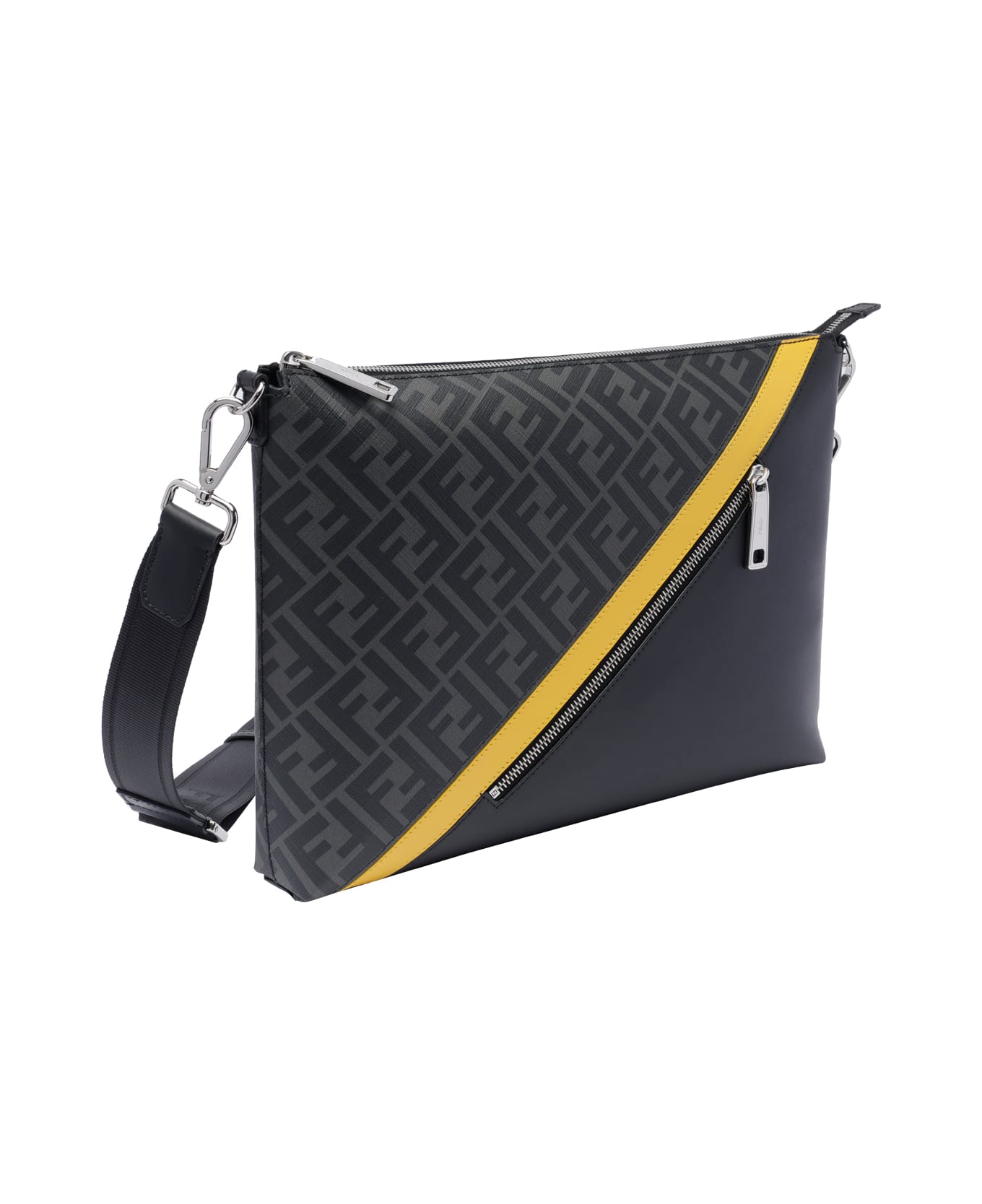 Fendi Diagonal Messenger - Black