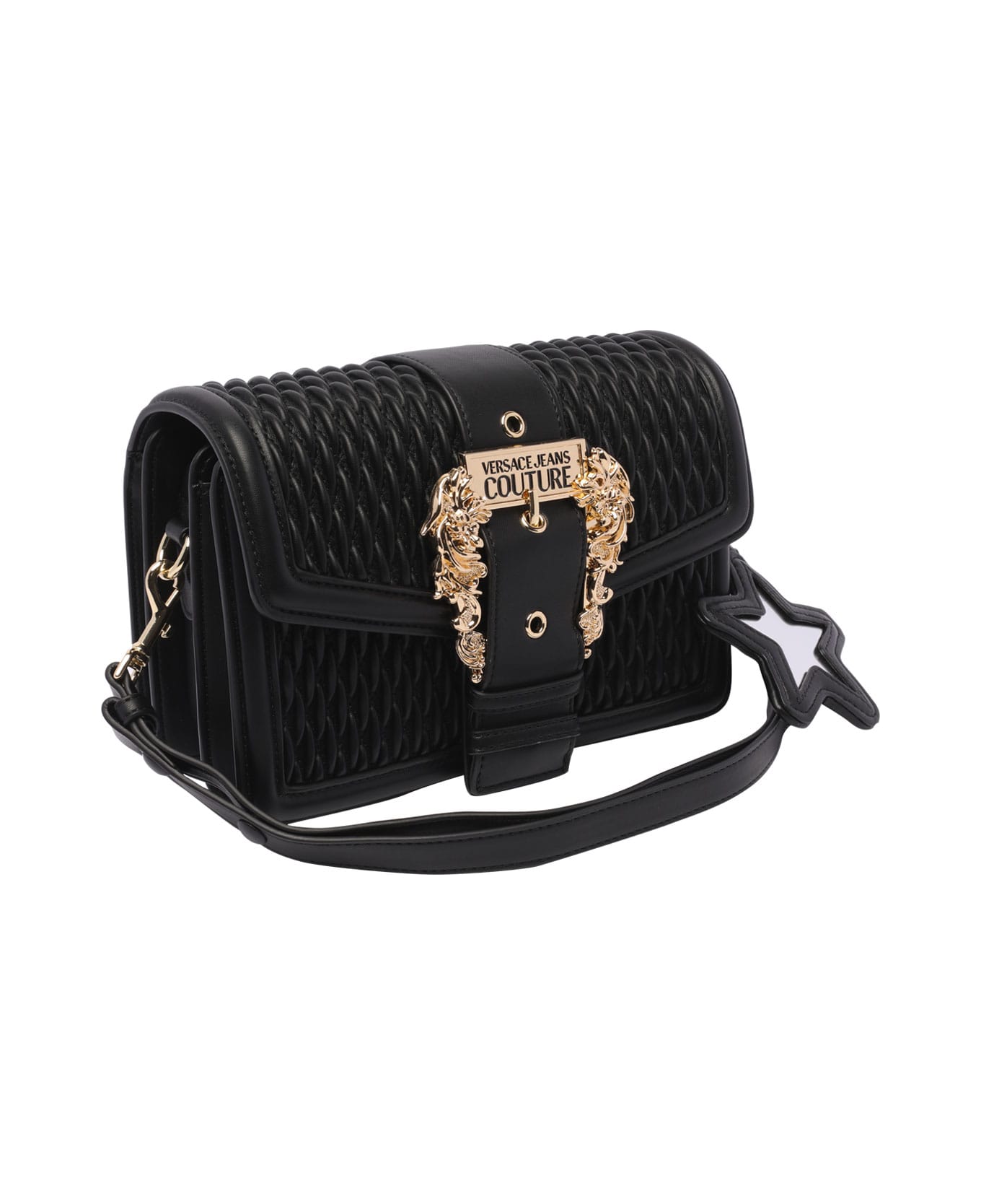 Versace Jeans Couture Drew Baroque Crossbody Bag - Black