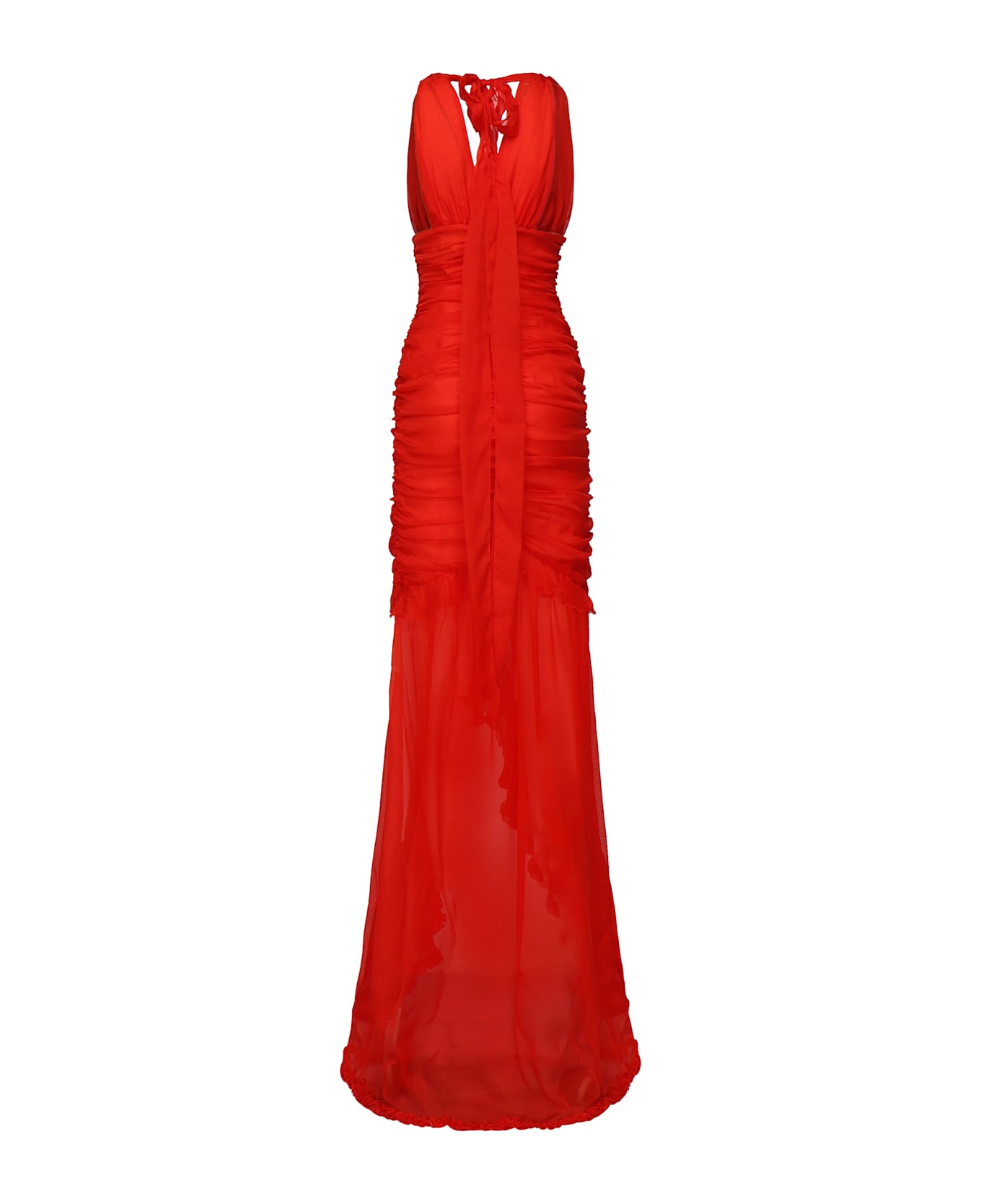 For Love 
Lemons Kayta Silk Dress - Red