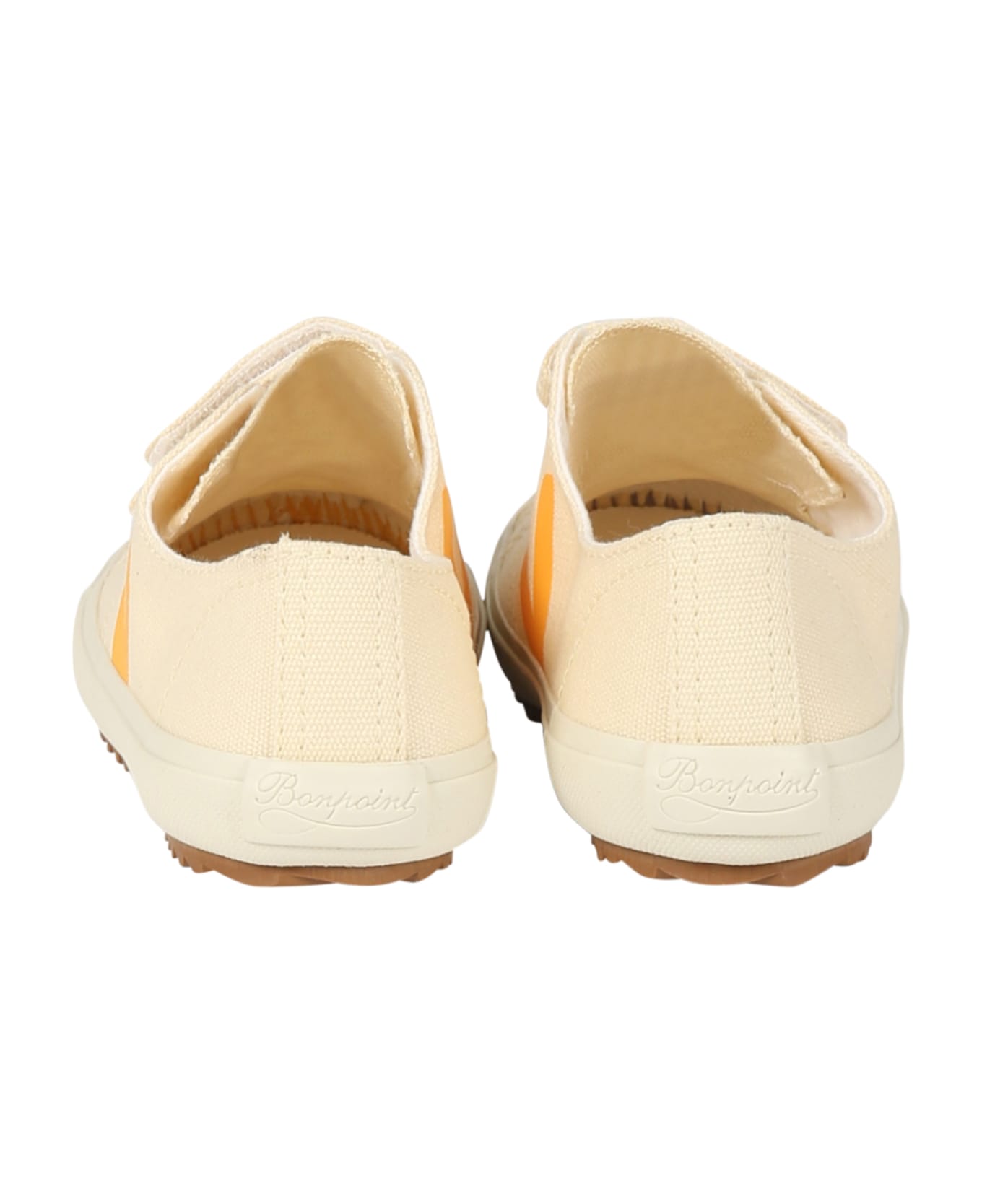 Veja Ivory Sneakers For Kids With Logo - Ivory