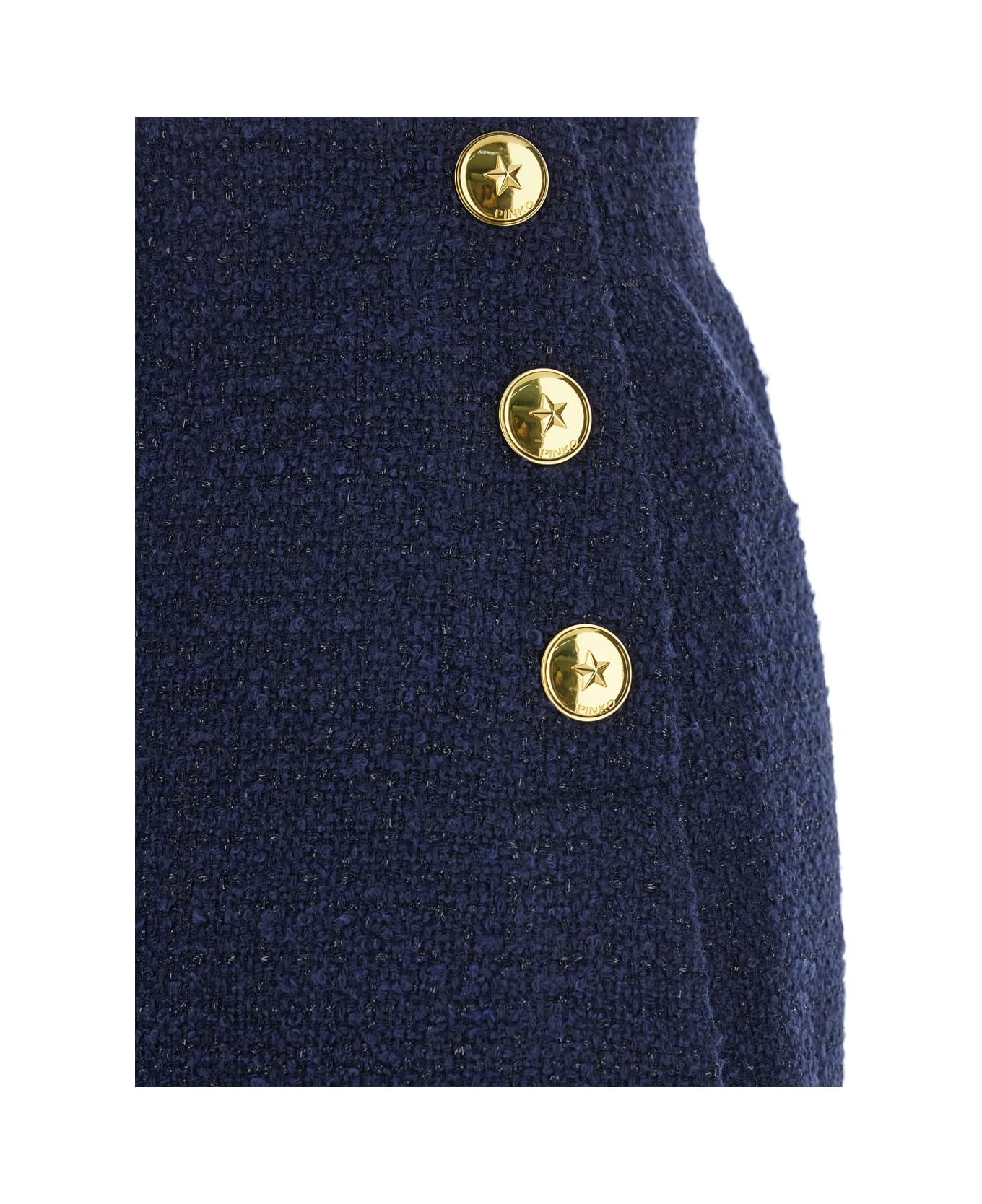 Pinko Flan Gonna Tweed Fantasia - Blu