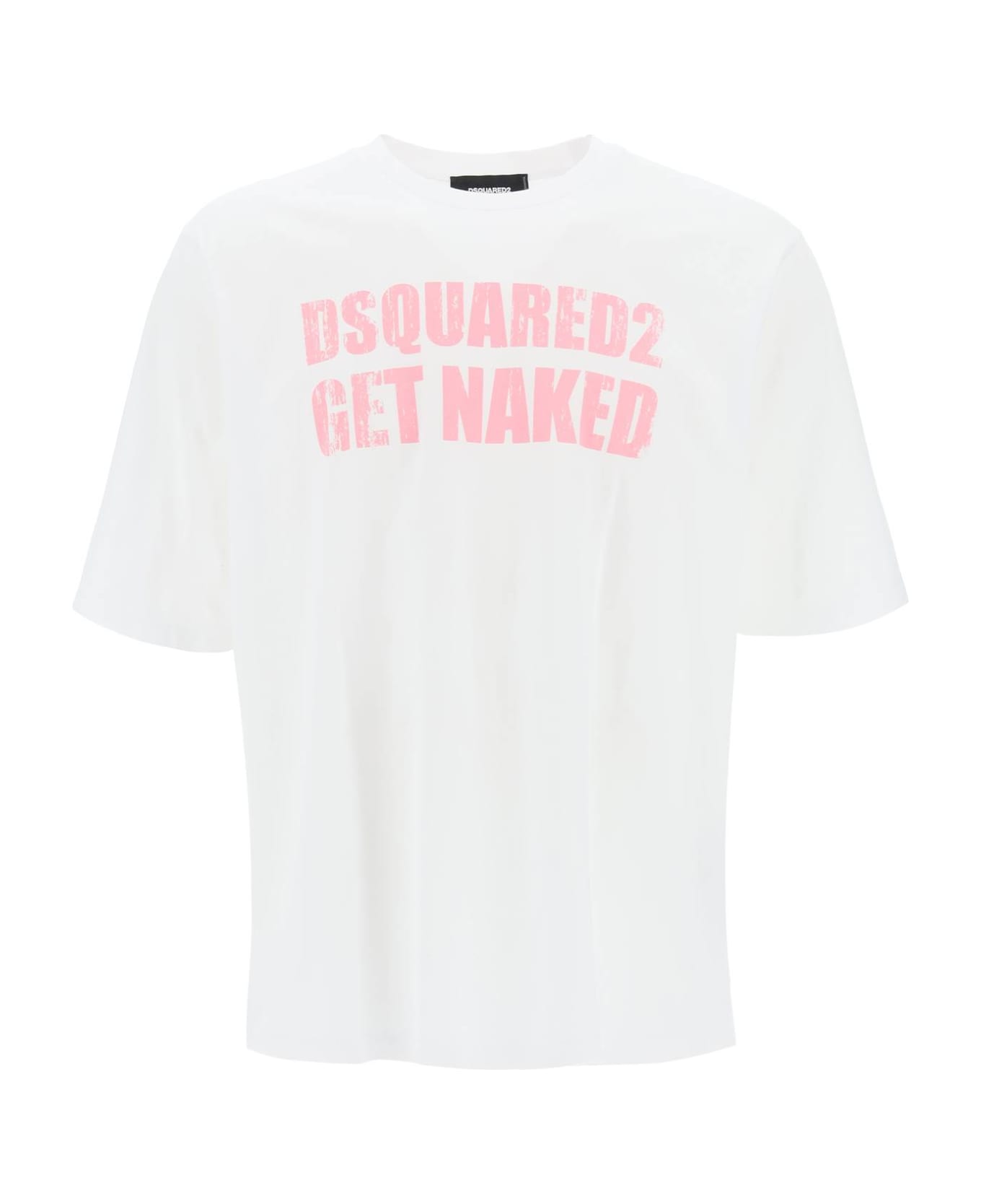 Dsquared2 Skater Fit Printed T-shirt - WHITE (White) シャツ