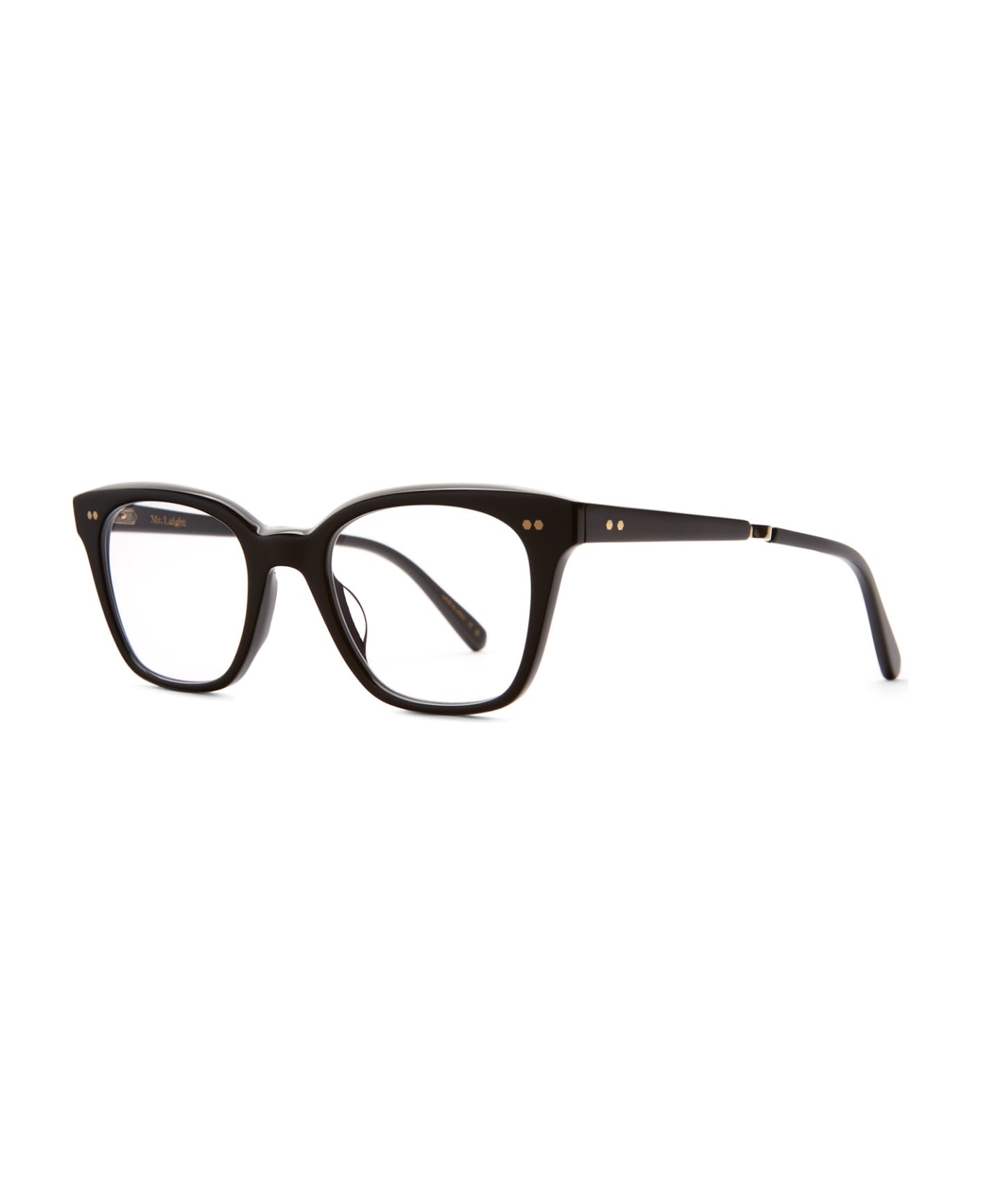 Mr. Leight Morgan C Black-12k White Gold Glasses - Black-12K White Gold アイウェア