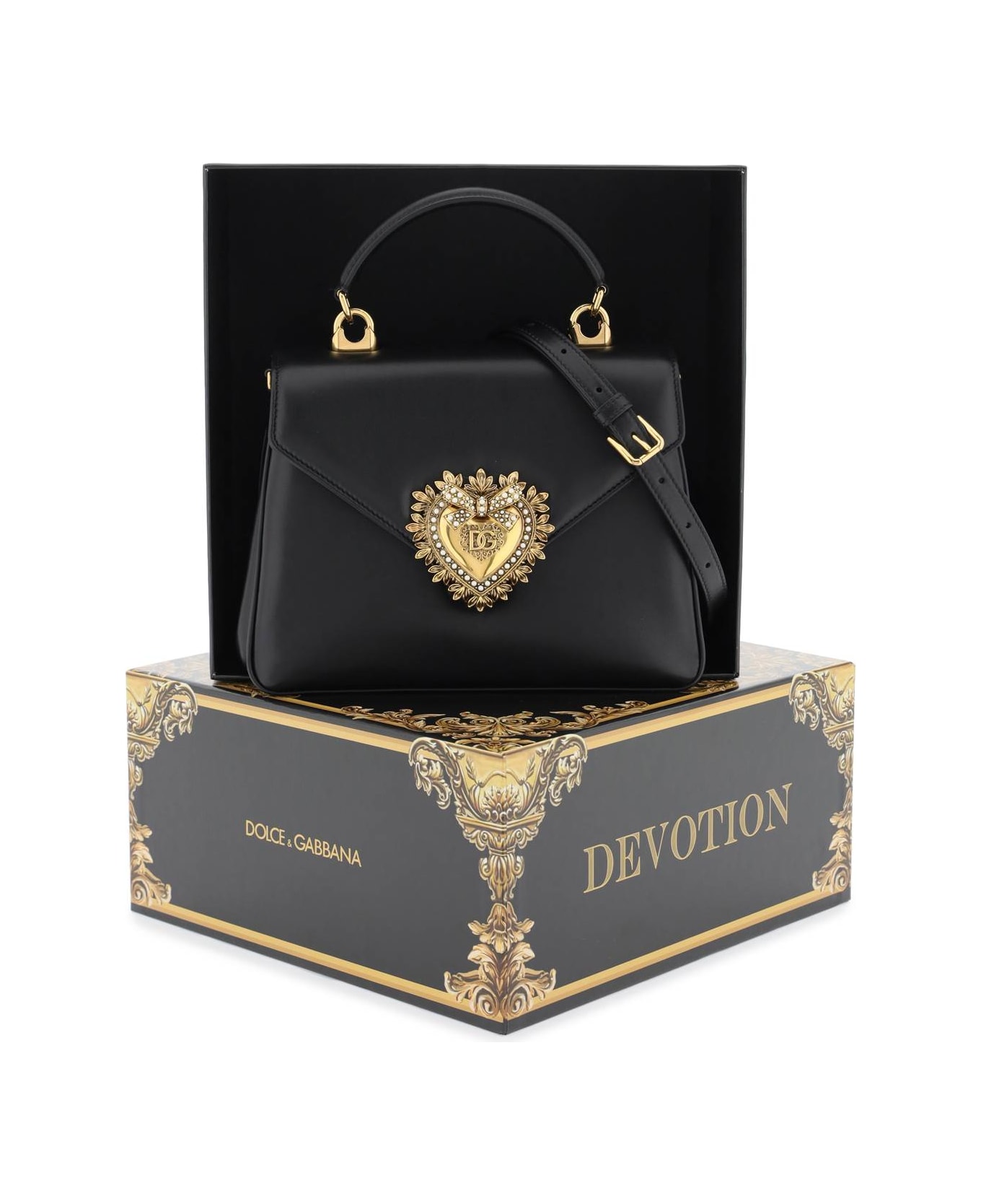 Dolce & Gabbana Devotion Handbag - NERO (Black) トートバッグ