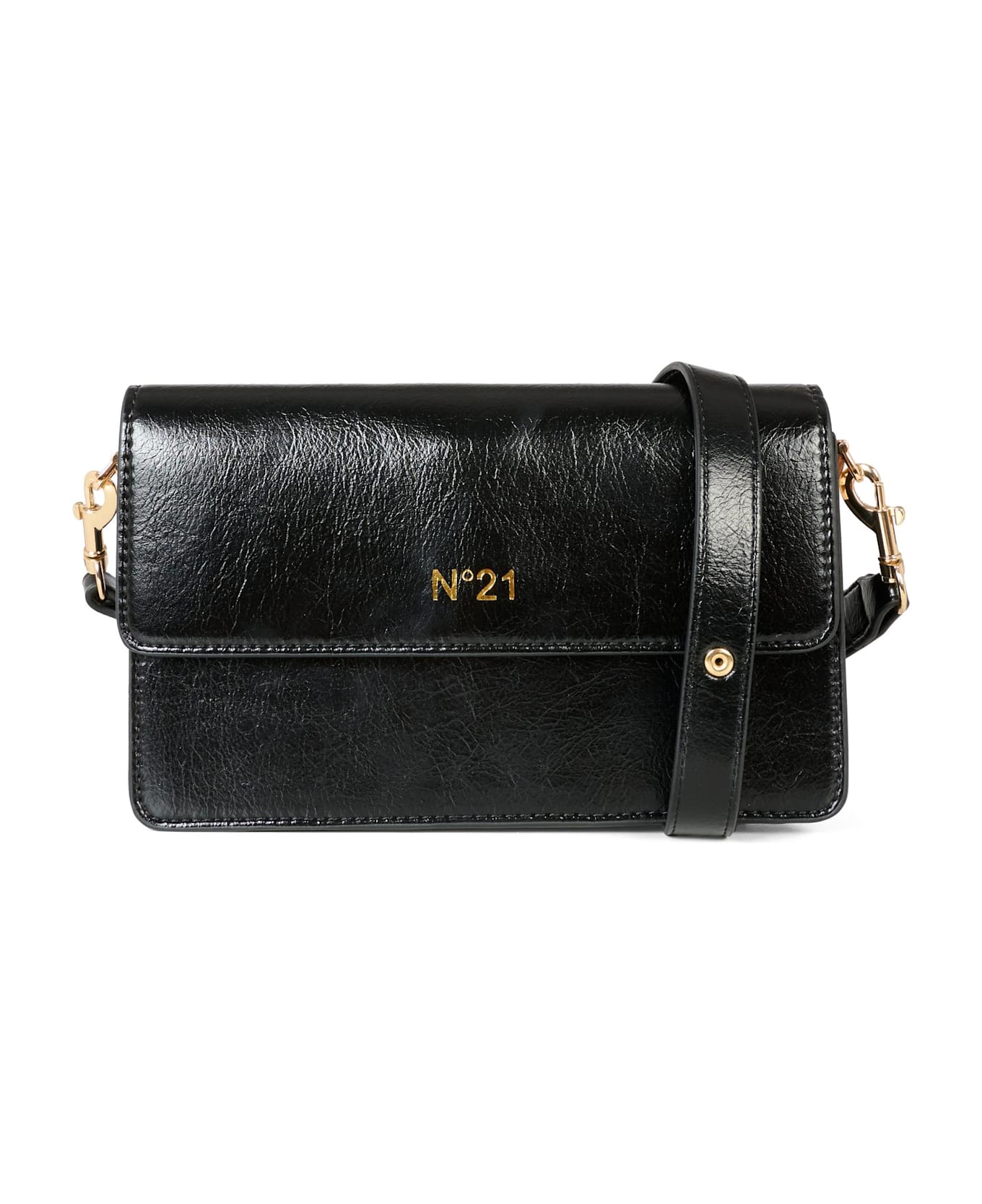 N.21 Black Clutch For Girl With Logo - Black アクセサリー＆ギフト