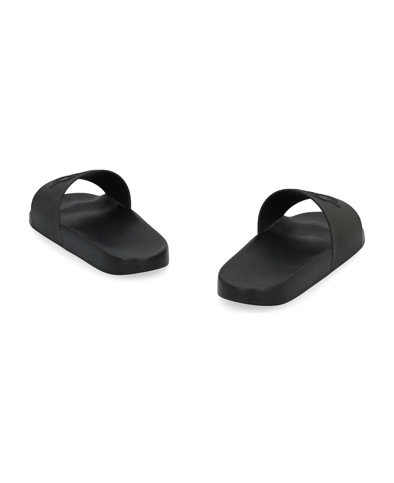 Moncler Basile Rubber Slides - black