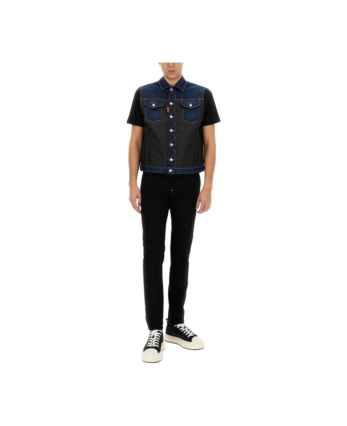 Dsquared2 Denim Puffer Vest - DENIM