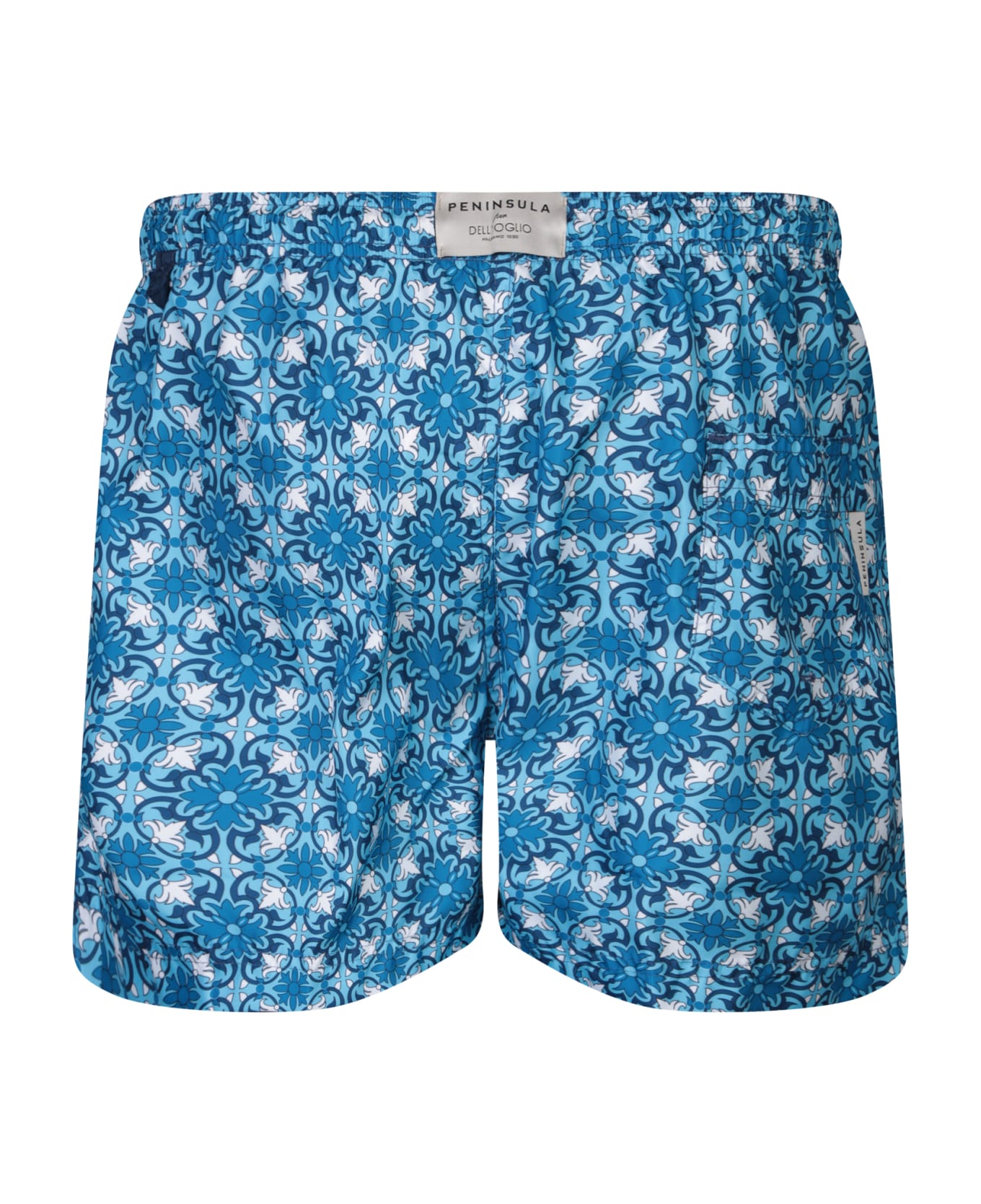 Peninsula Swimwear Patterned Blue Boxer Swim Shorts - Blue 水着