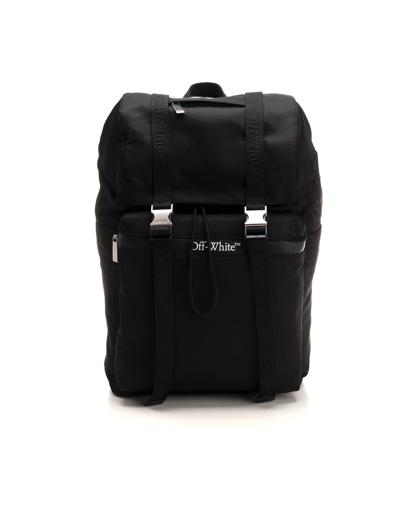 Off-White Black Nylon Backpack - Black