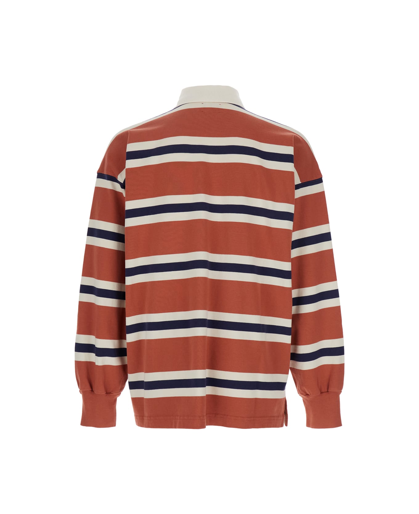 Autry Orange Polo Shirt With Lettering Logo - RED