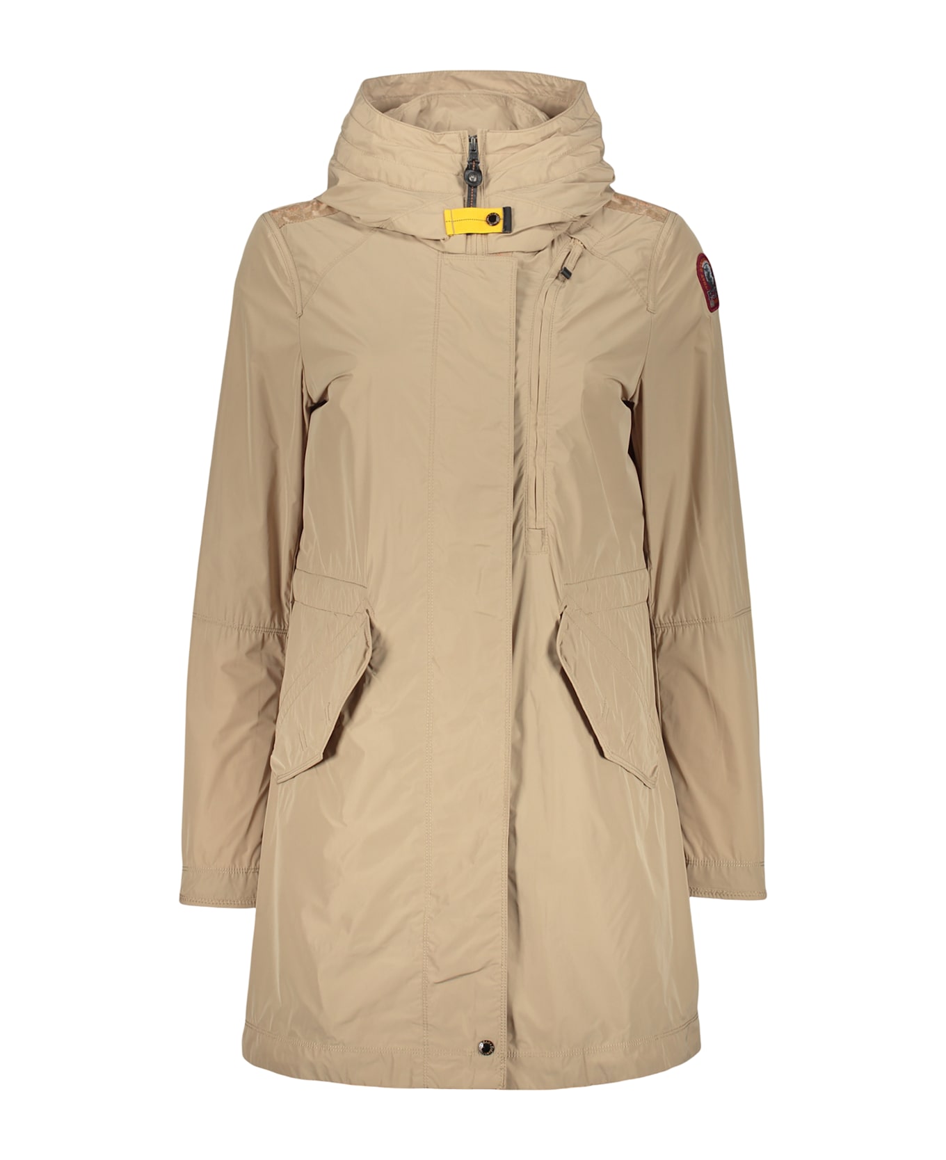 Parajumpers Lightweight Beige Jacket With Hood And Zip. - Beige