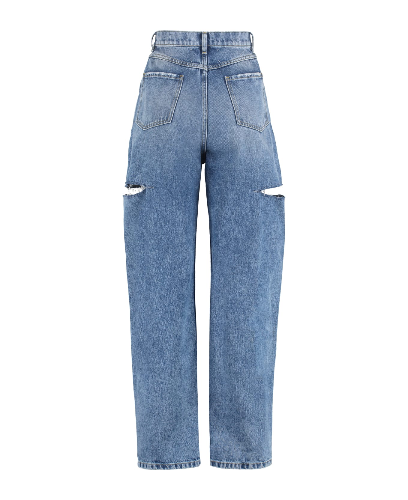 Maison Margiela Side Slit 5 Pockets Jeans - Blue