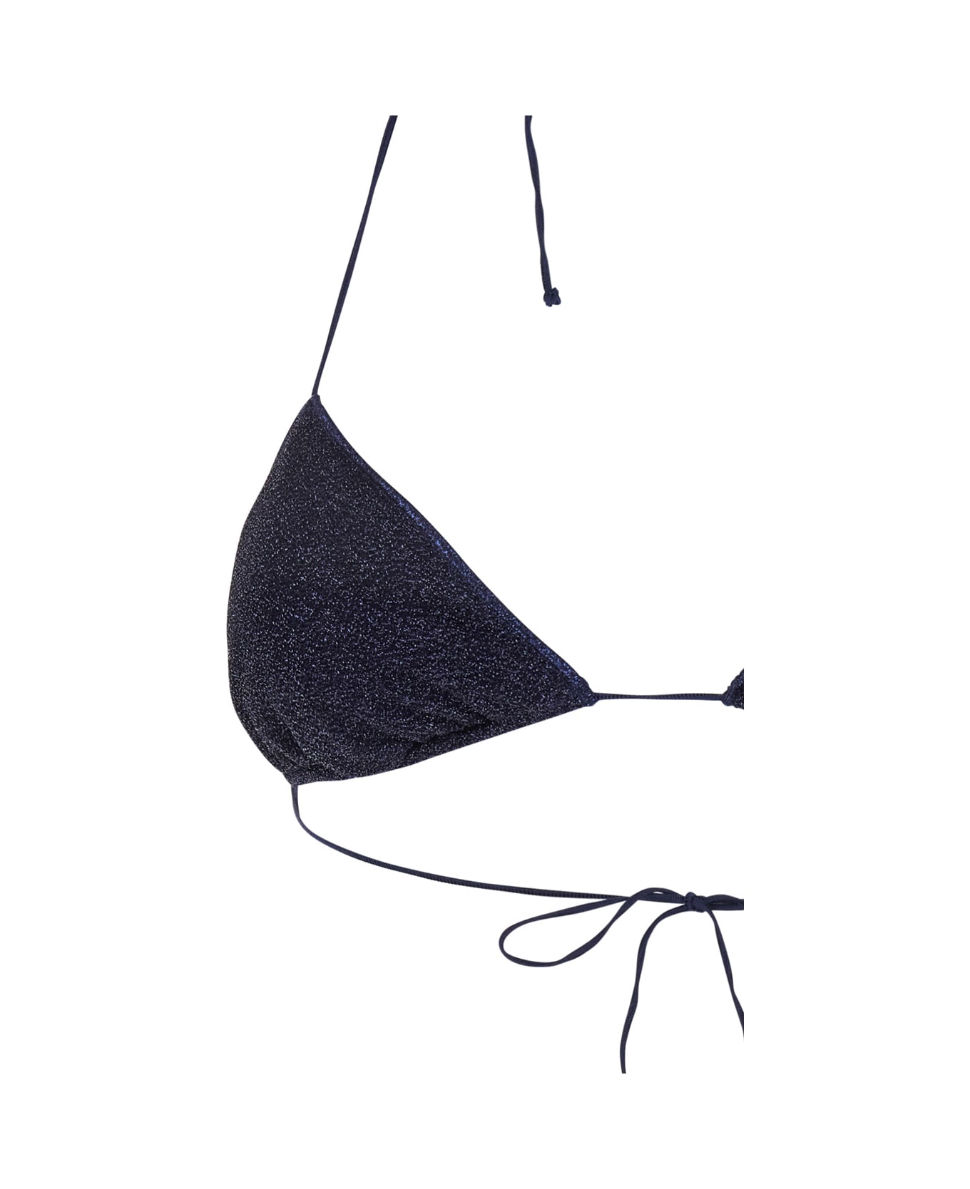 Oseree 
lumiere
 Blue Bikini With Triangular Top And Tie Closure In Tech Fabric Woman - Blu