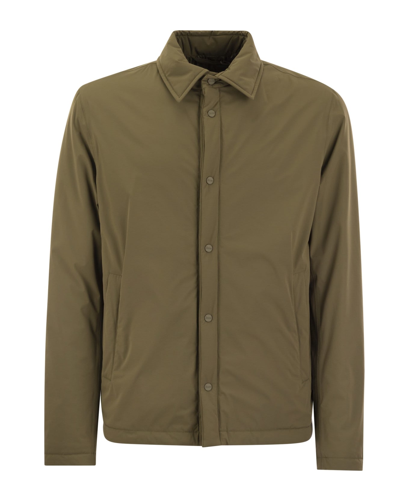 Herno Padded Shirt Jacket - Military Green