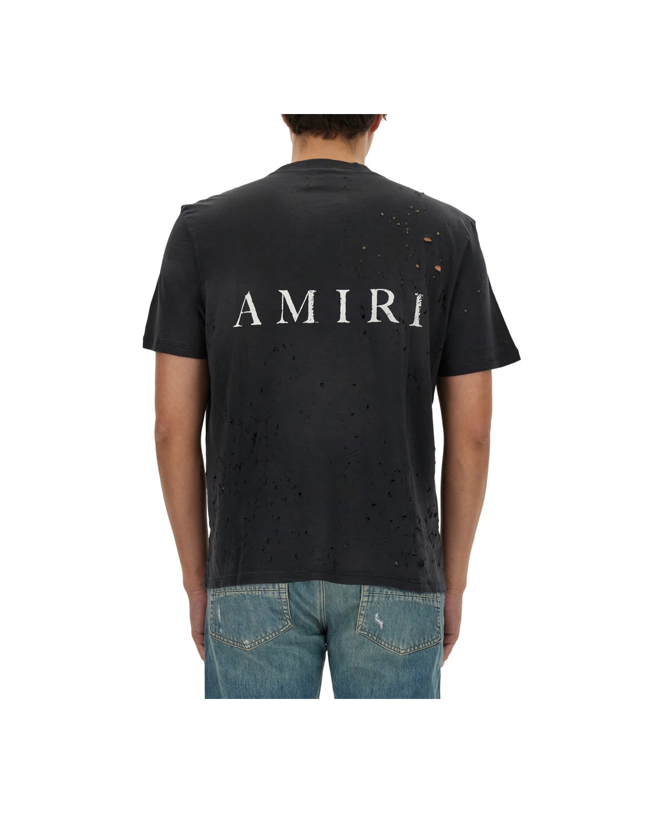 AMIRI T-shirt With Logo - BLACK