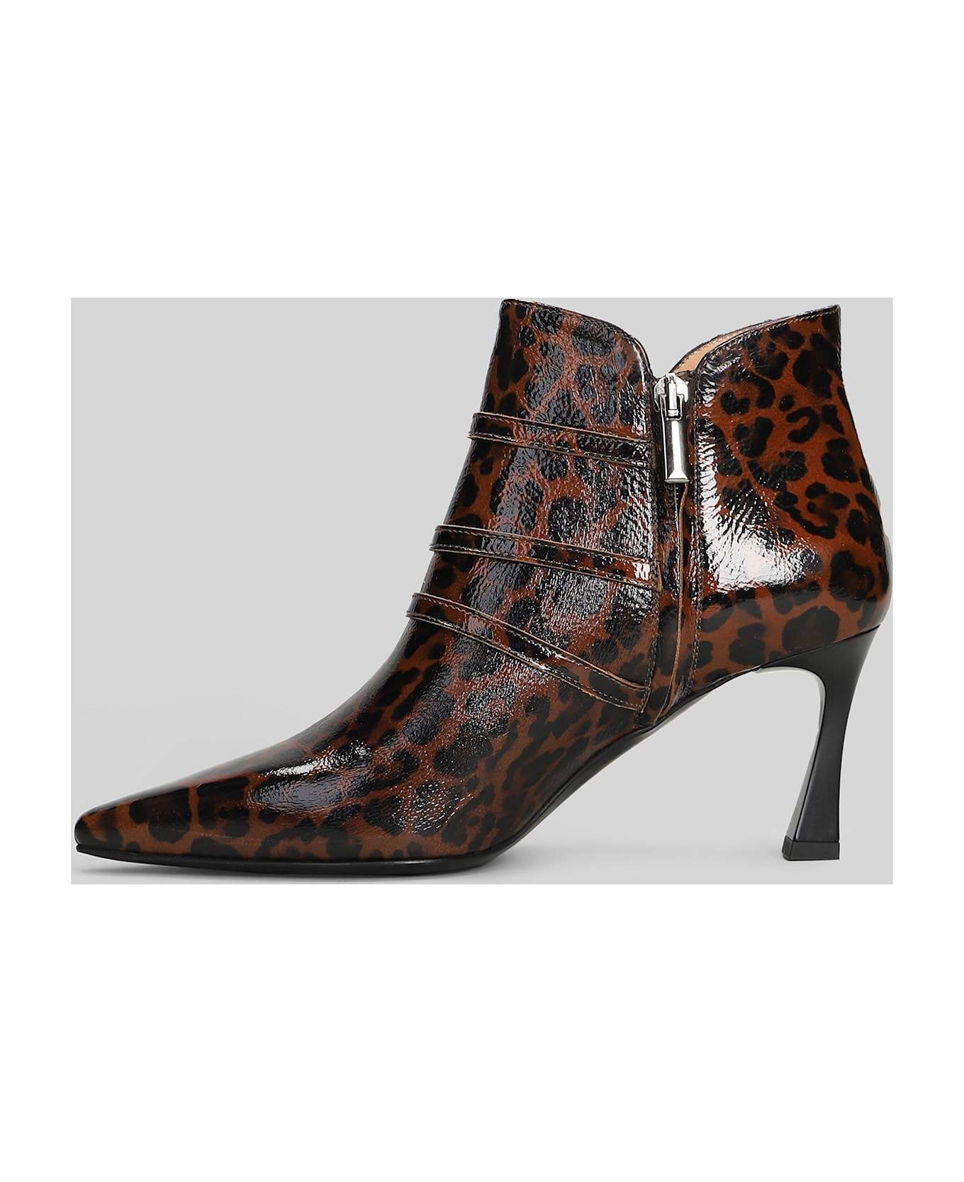 The Seller High Heels Ankle Boots In Animalier Leather - Animalier