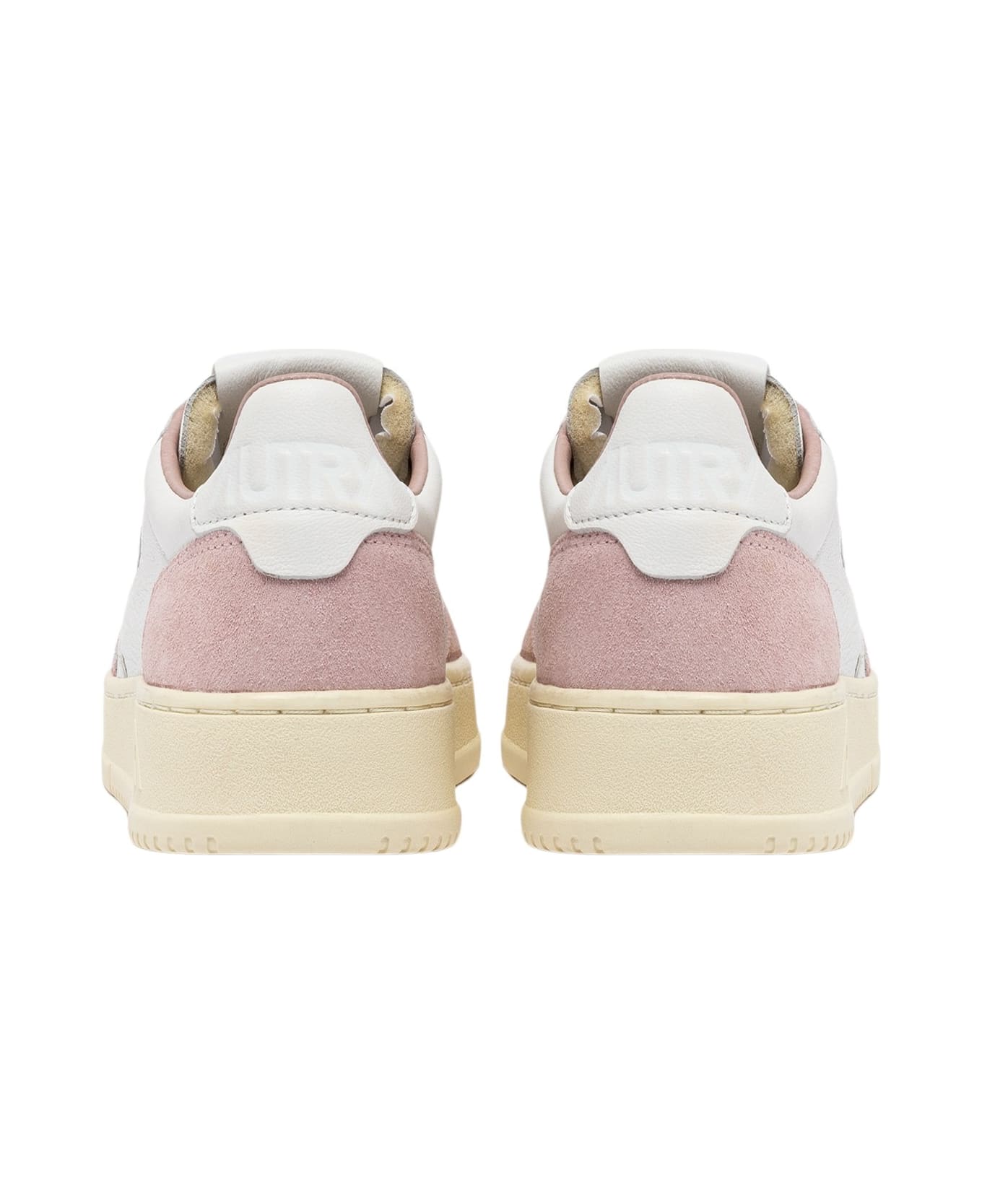 Autry Medalist Low Goat Suede Wht Powder - Wht Powder