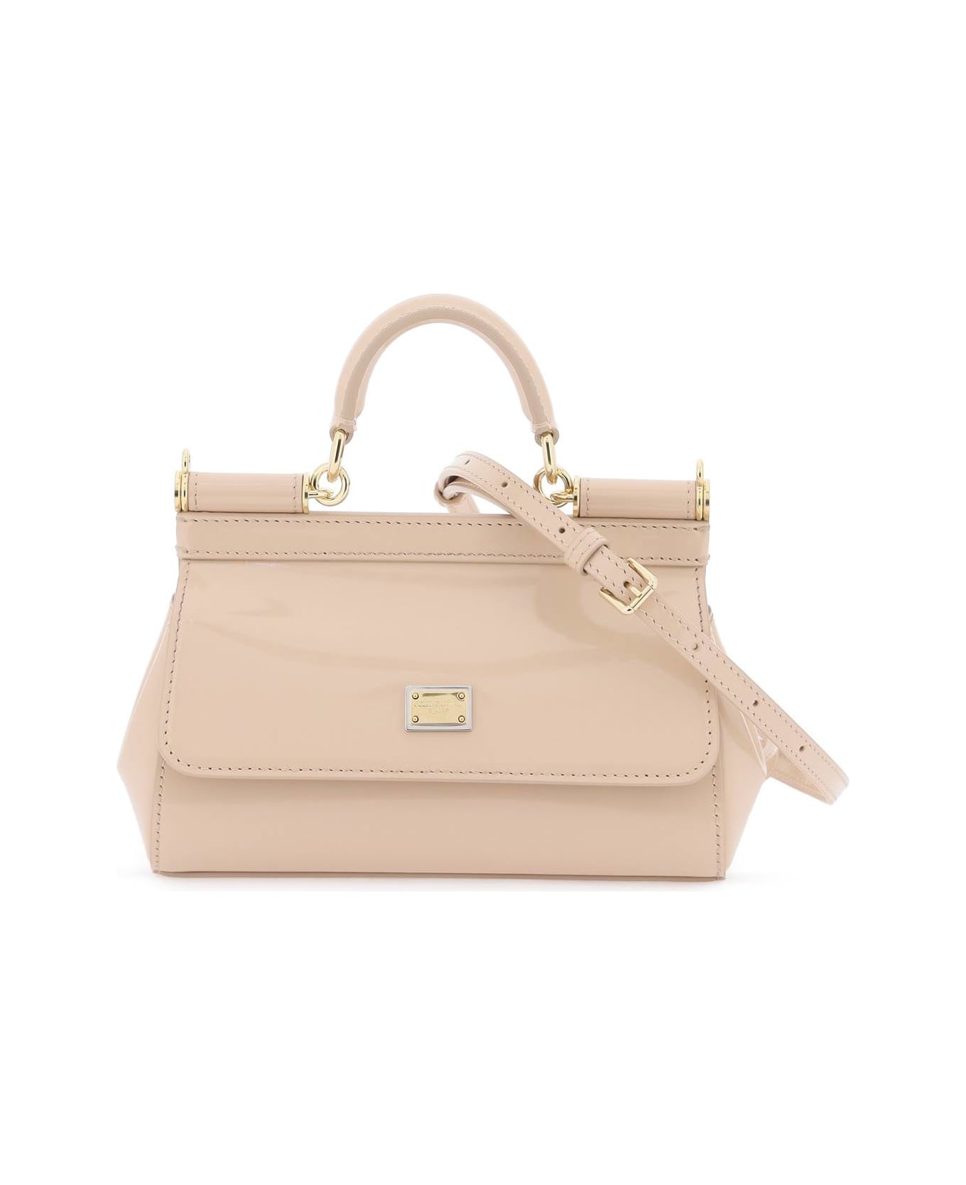 Dolce & Gabbana Sicily' Leather Bag Nude - Pink トートバッグ