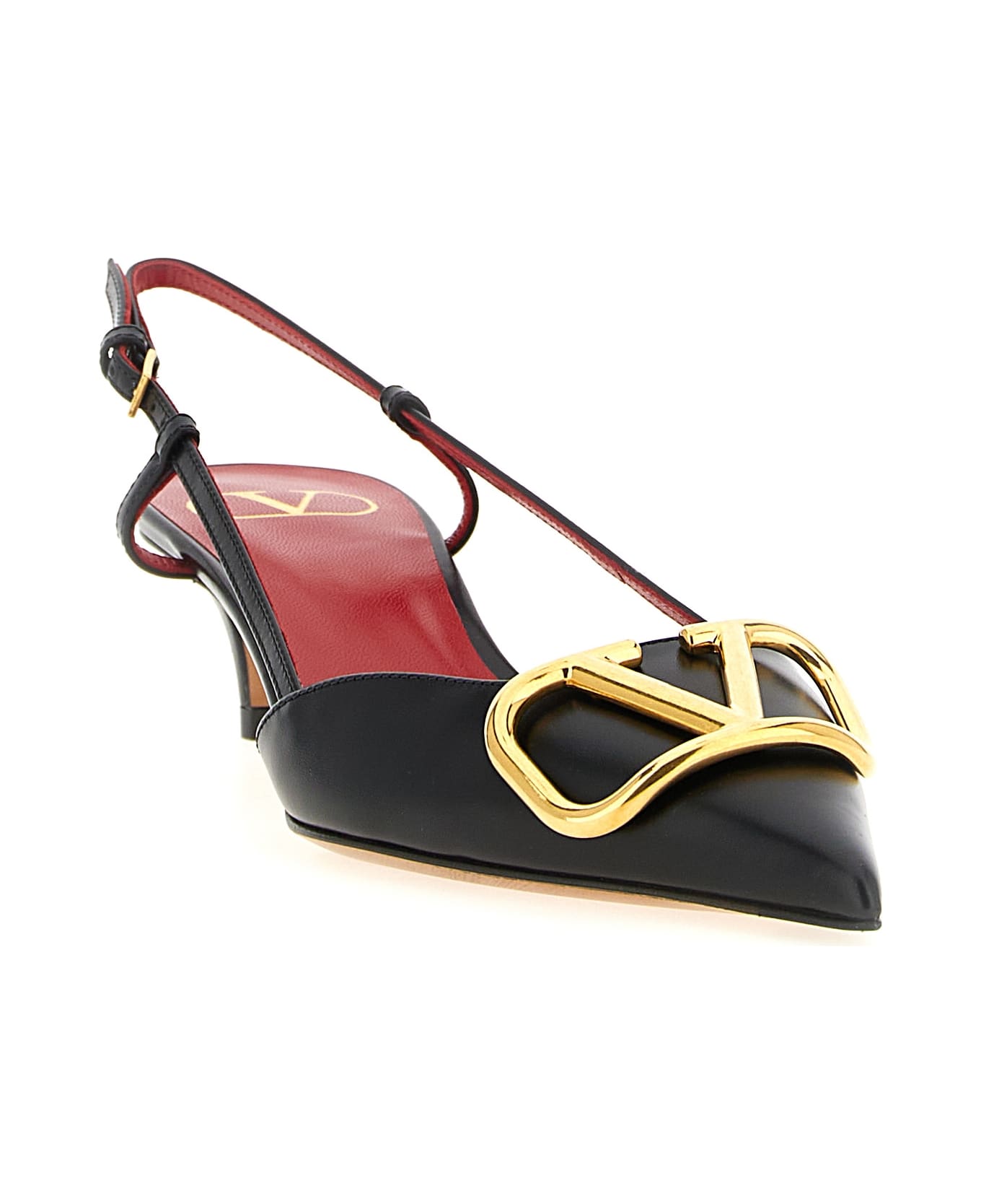 Valentino Garavani Slingback Valentino Garavani Vlogo Signature - Black  